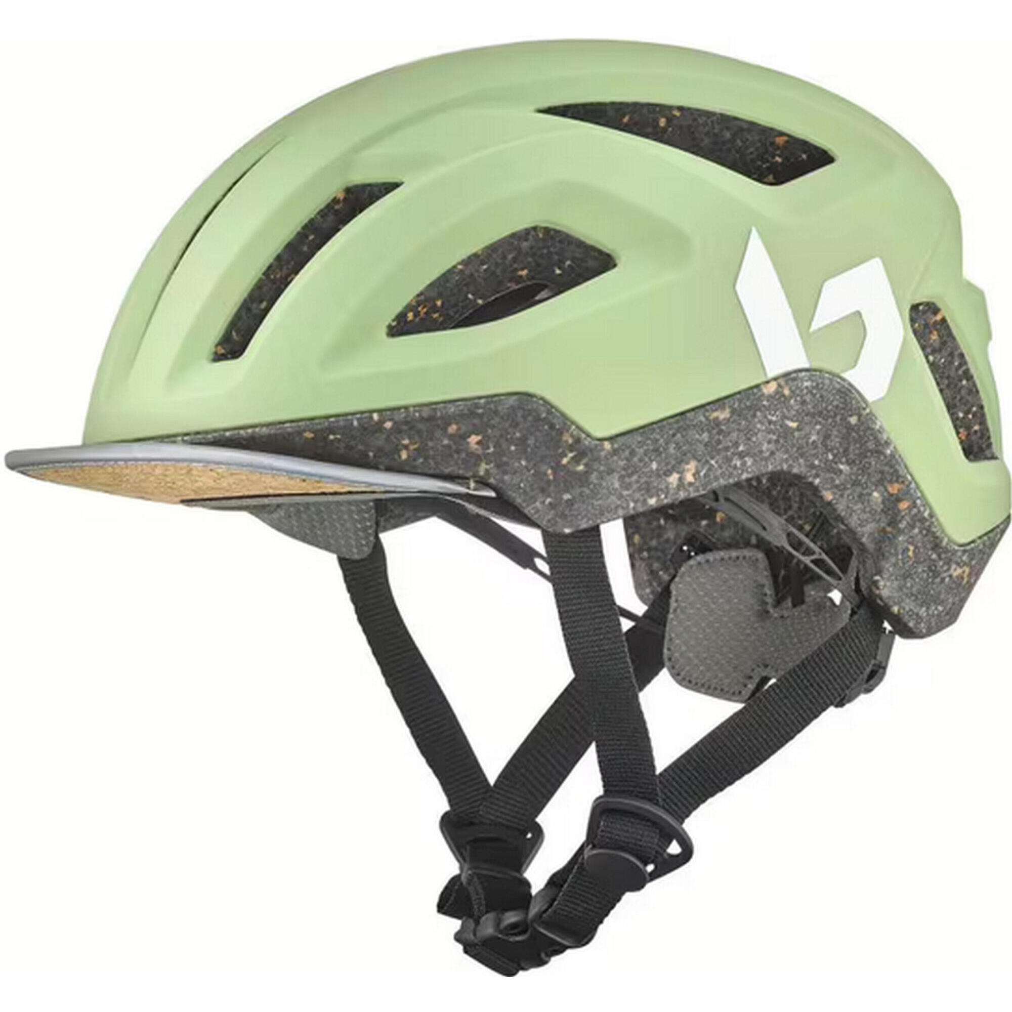Kask rowerowy miejski „REACT”, matowy kolor matcha