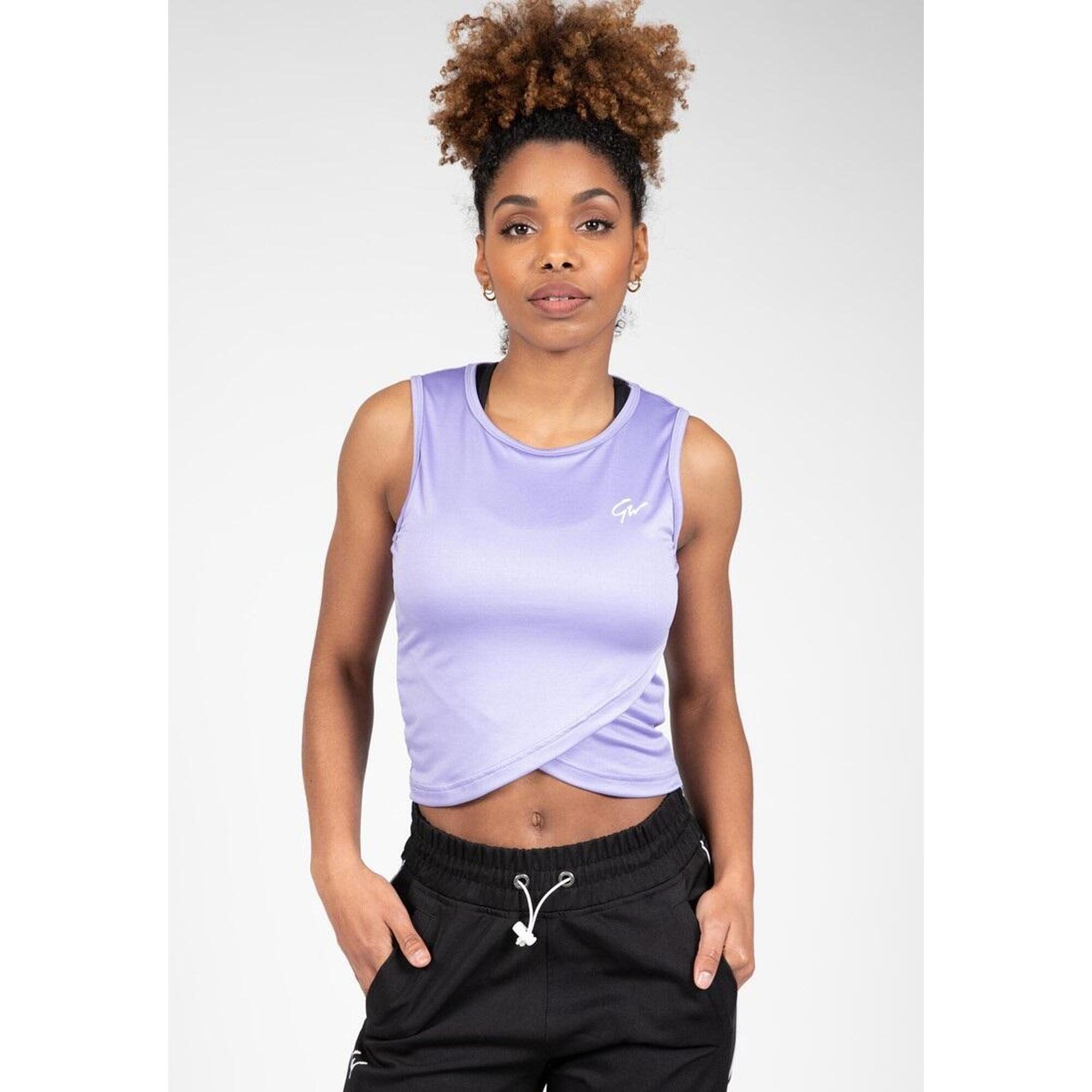 Estelle Skręcone Crop Top ilac