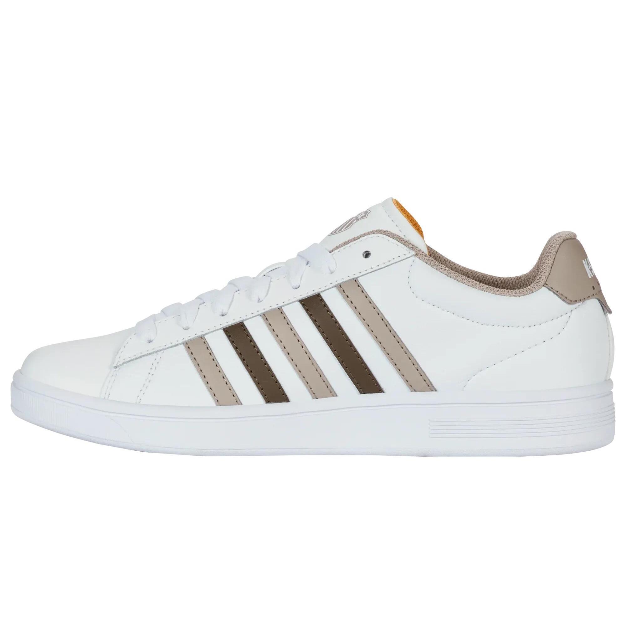 Męskie sneakersy K-Swiss COURT TIEBREAK II WHITE/TAUPE/TEAK/JURASSIC GOLD-M