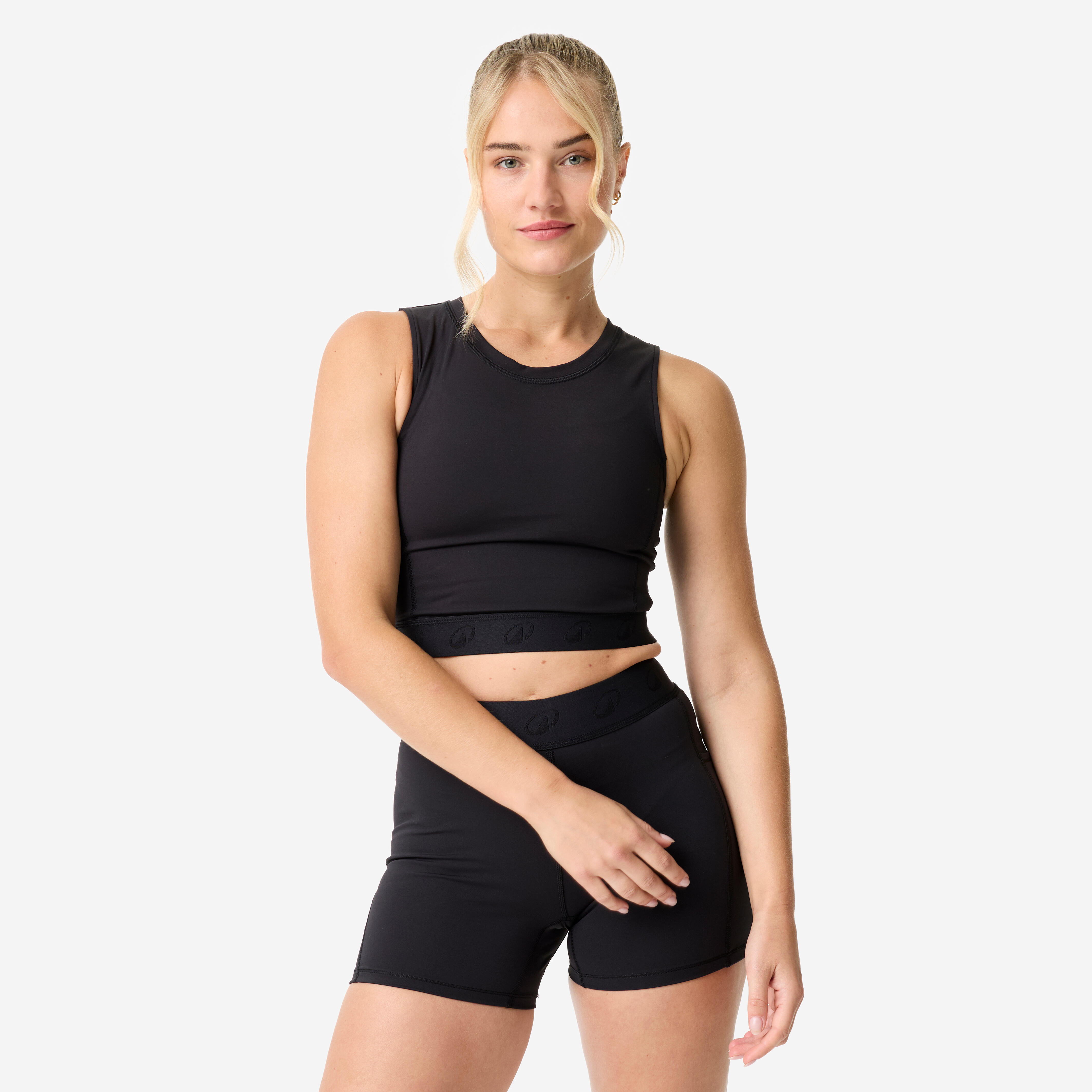 Koszulka fitness damska Domyos crop top