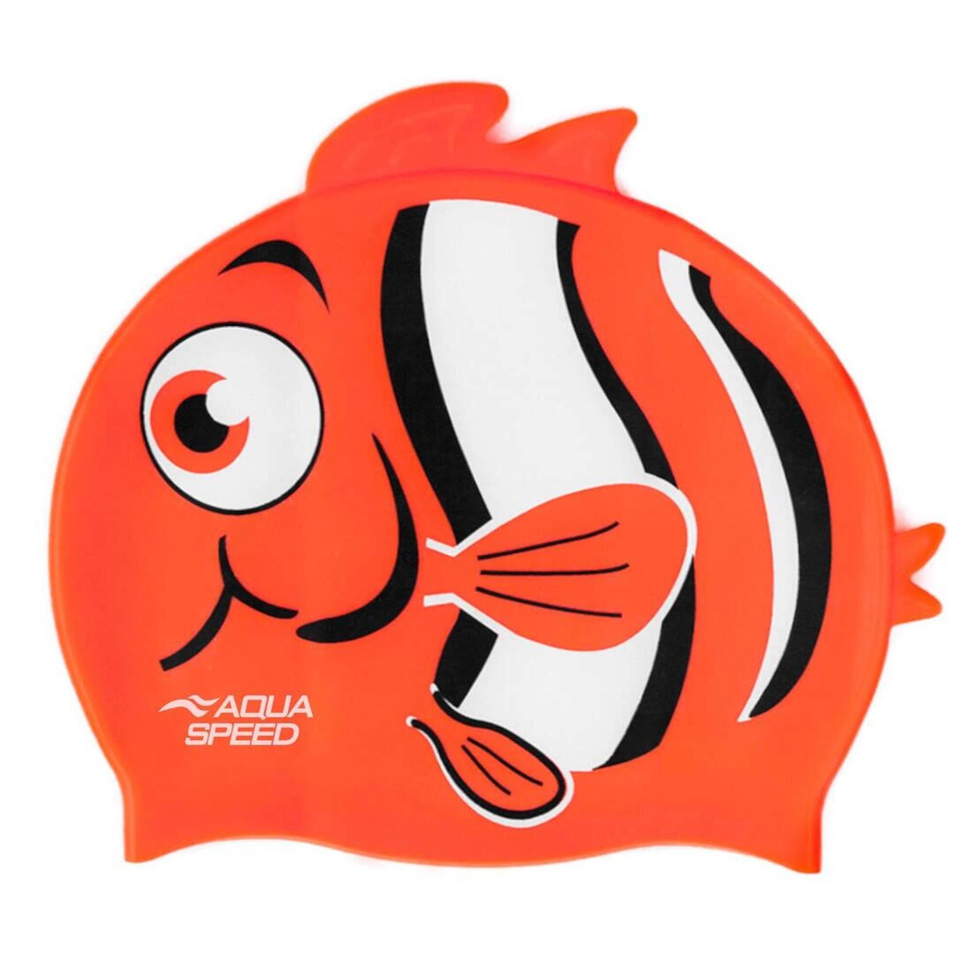 Czepek pływacki silikonowy dla dzieci Aqua Speed Zoo Nemo