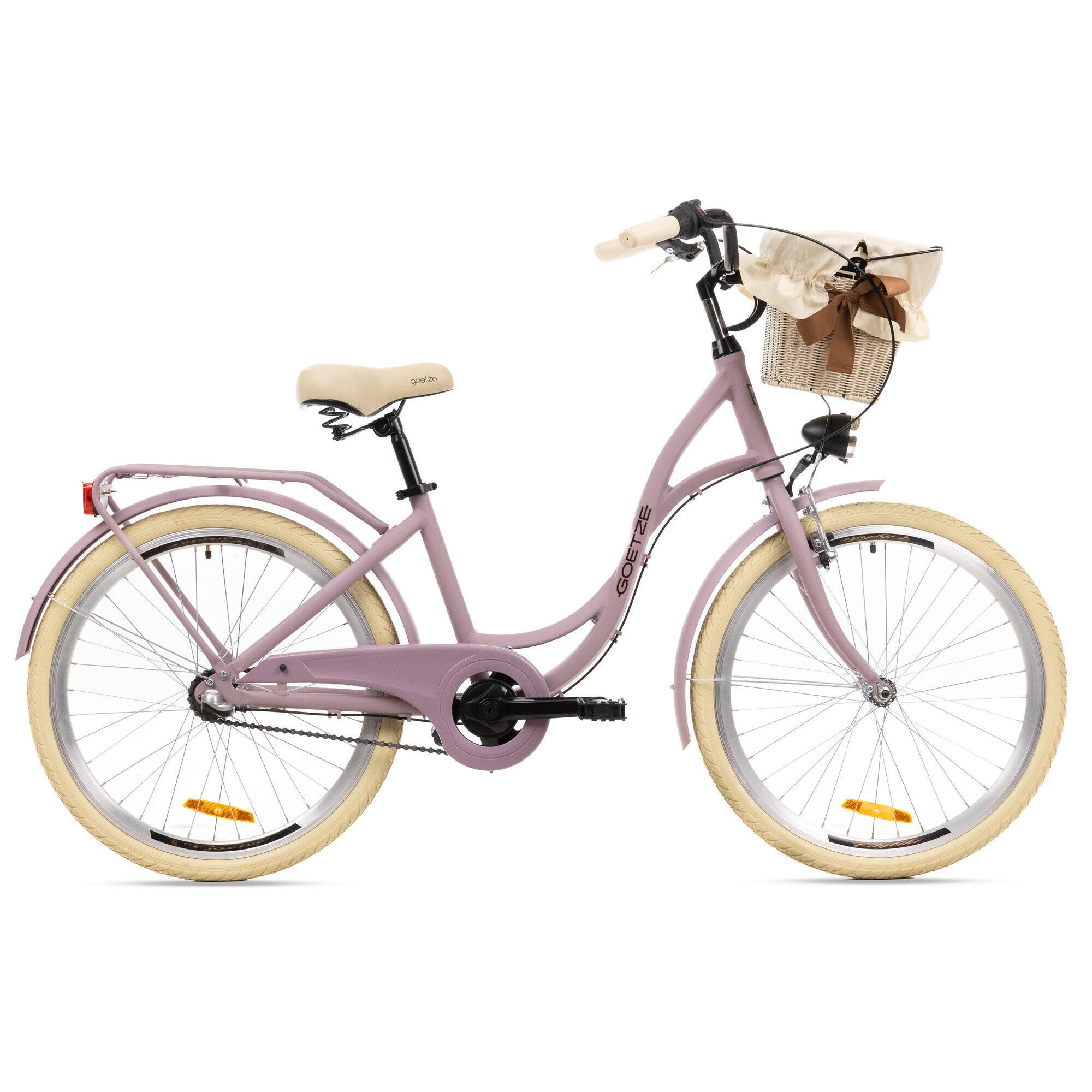 Rower Miejski Młodzieżowy Style 24 Alu NewLine 3 Biegi, Kosz