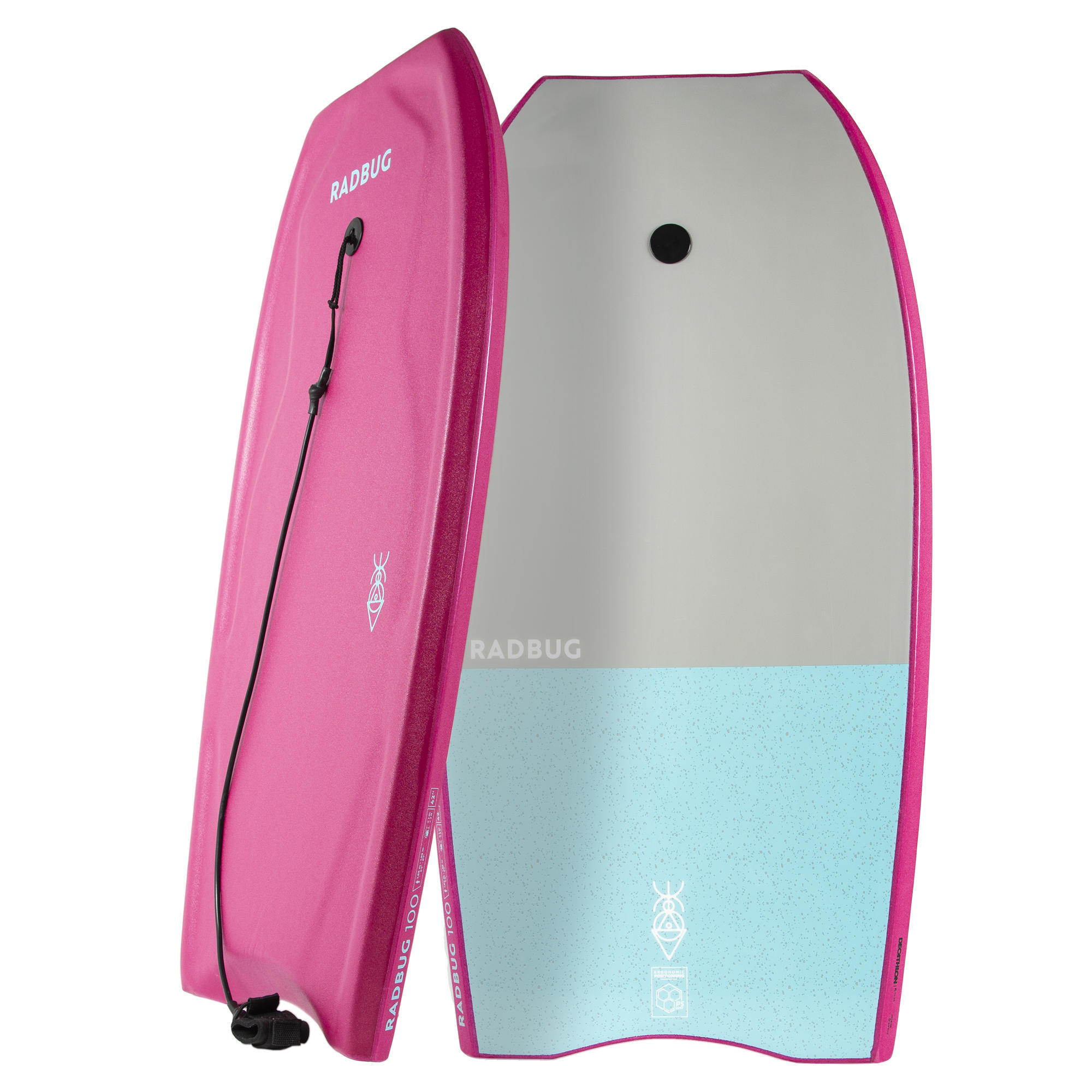 Deska bodyboard Radbug 100 z leashem na nadgarstek