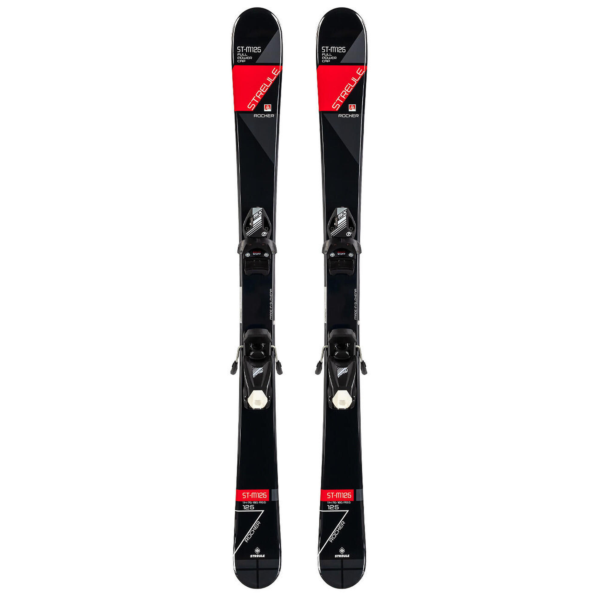 Narty dziecięce freestyle twin-tip STREULE ST-M +wiązania TYROLIA SX7.5 GRIPWALK