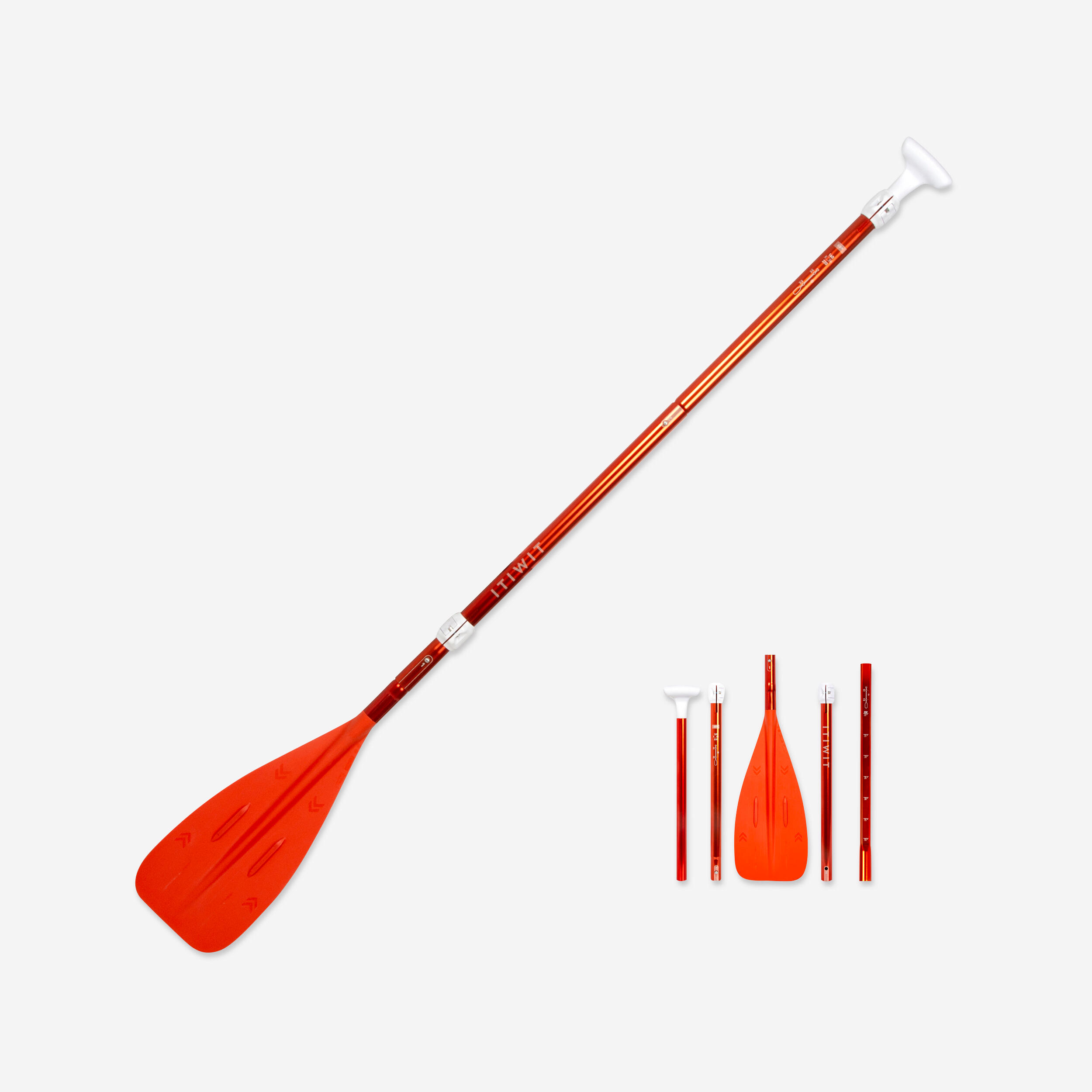 Pagaj do Stand Up Paddle Itiwit Compact 100 5-cz. składany regulowany 160-220 cm