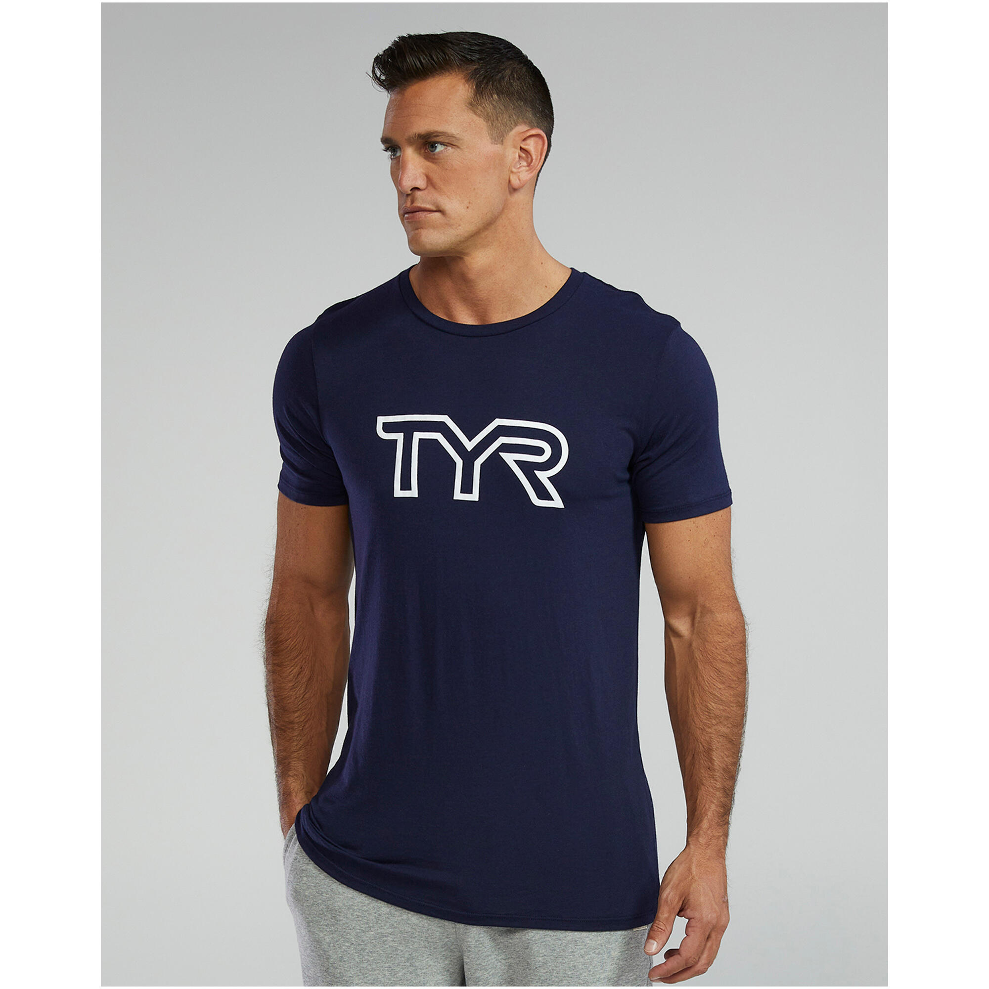 Koszulka męska TYR TRI LG LOGO TEE -UX
