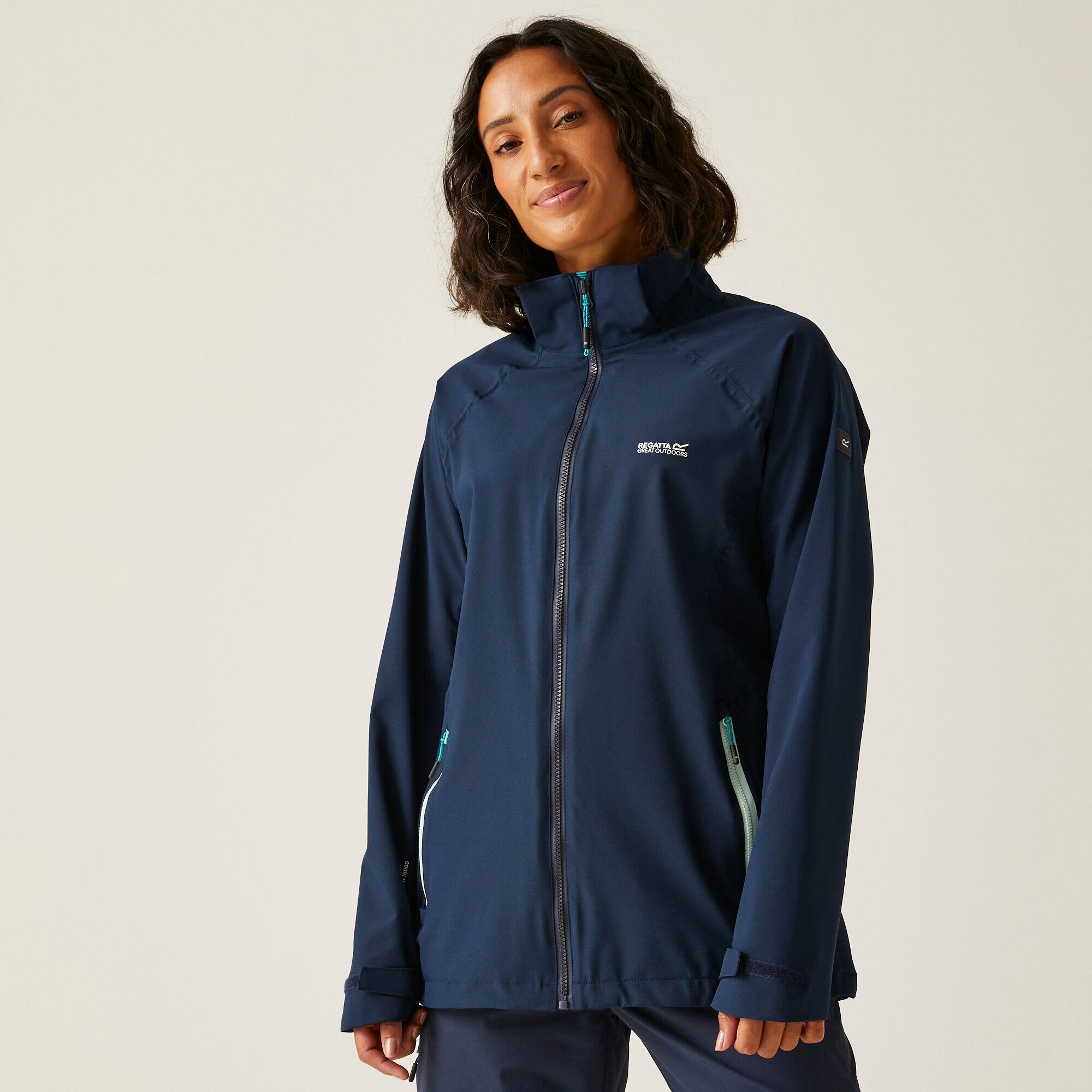 Kurtka turystyczna przeciwdeszczowa damska Bosfield wodoodporna