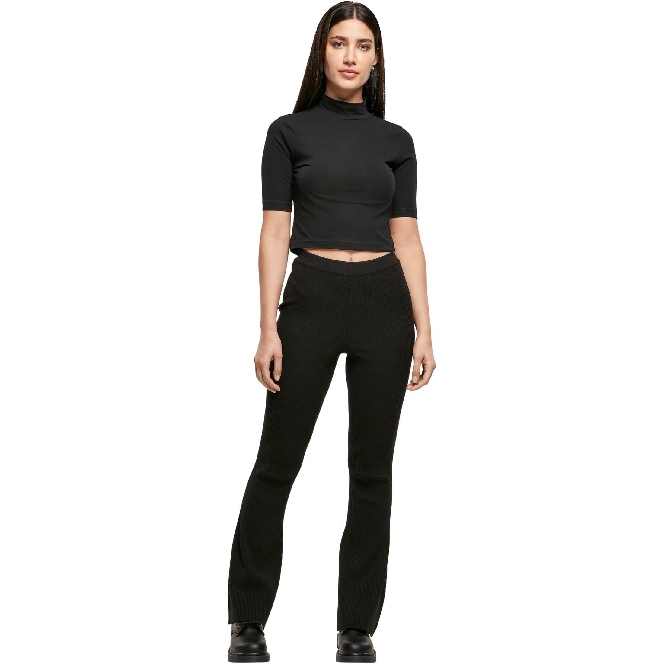 Legginsy damskie Urban Classics Rib Knit Bootcut GT