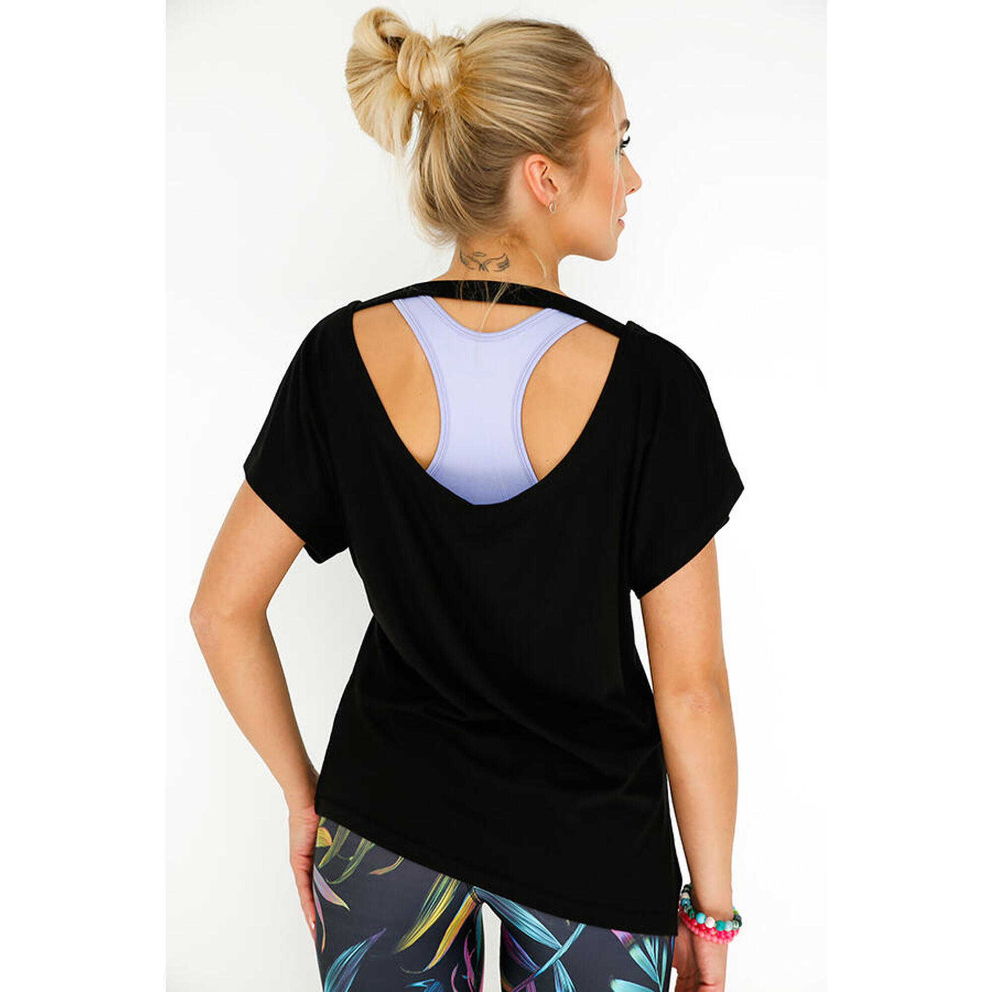 Bluzka do tańca damska luźna 2skin Bachata