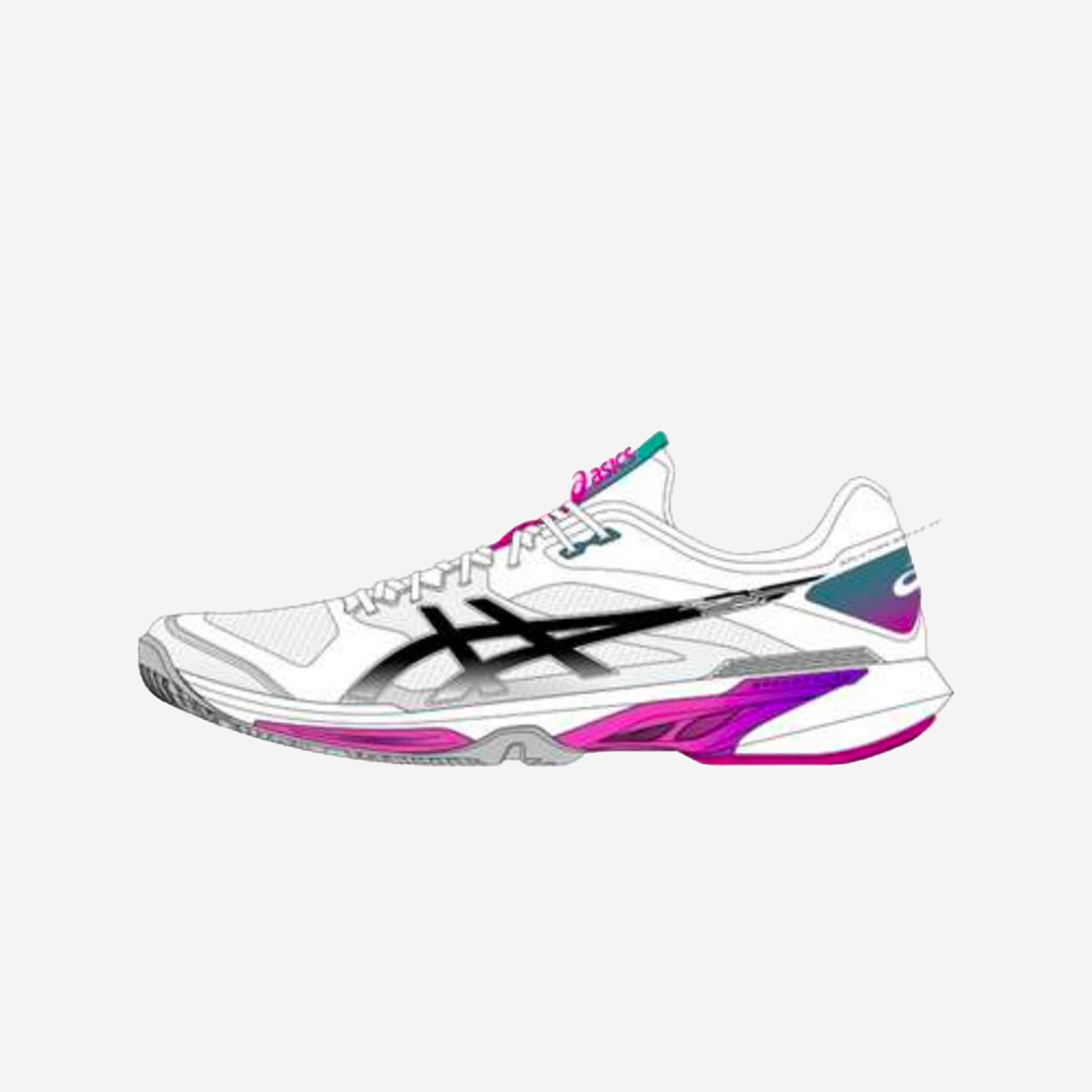 Buty tenisowe męskie ASICS Solution Speed FF 4 na każdą nawierzchnię