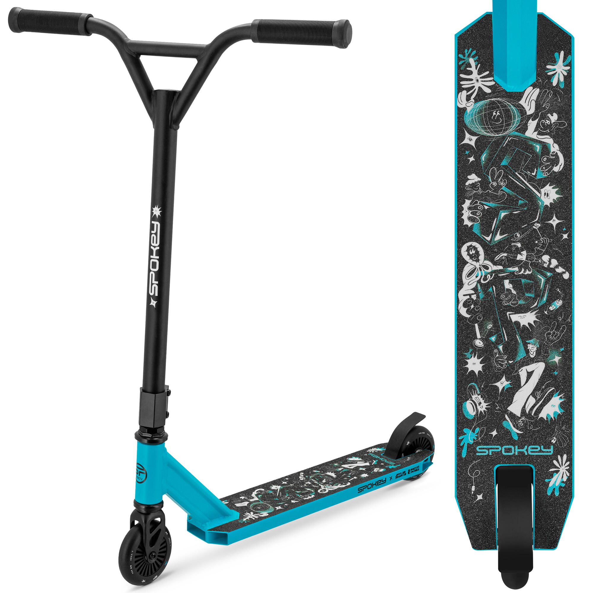 Hulajnoga wyczynowa ze wzmocnioną konstrukcją Spokey Trippy