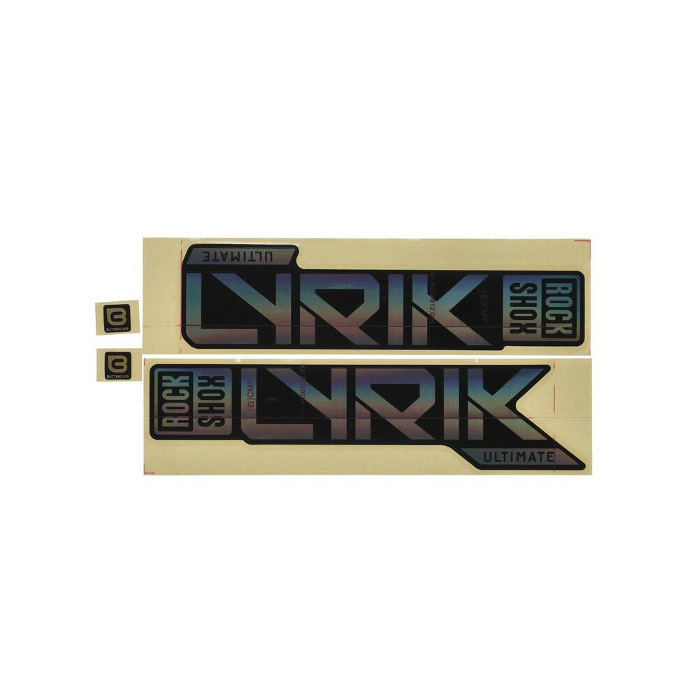 Zestaw naklejek na widełki rowerowe Rockshox Lyrik Ultimate