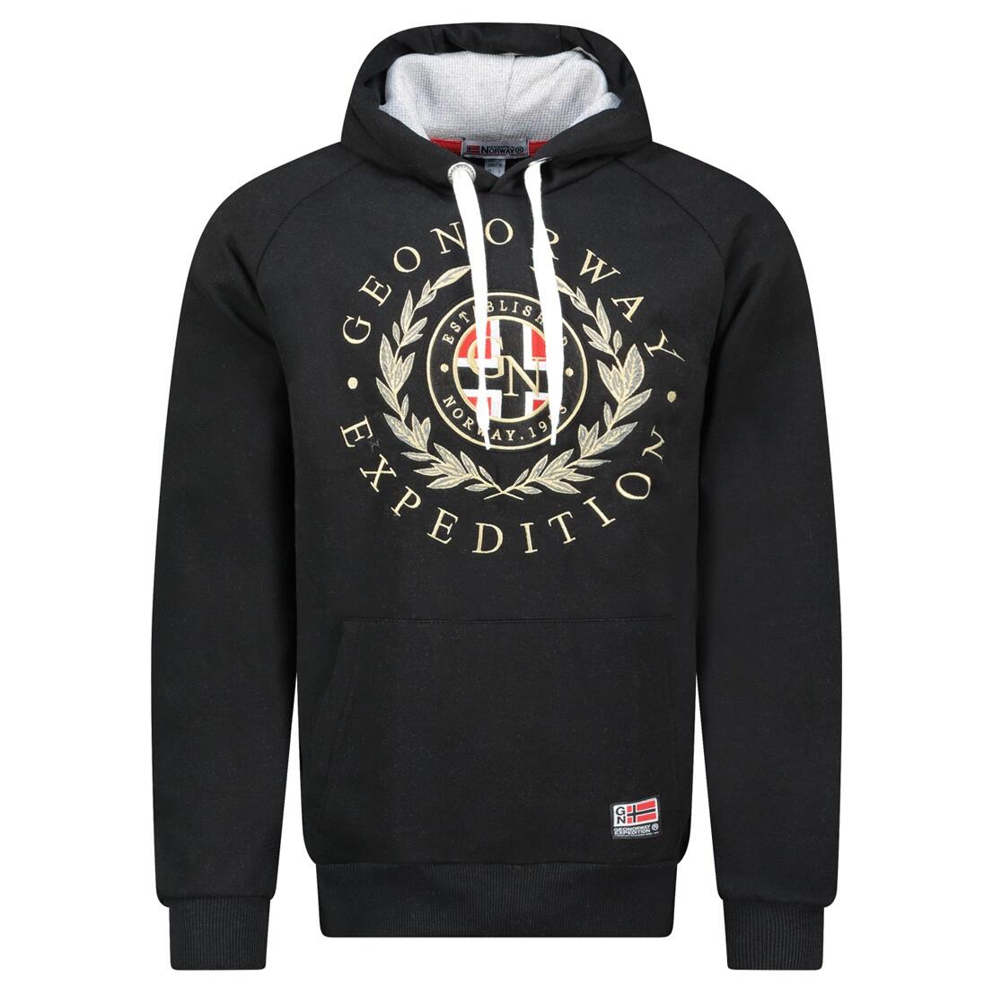 Bluza męska Geographical Norway GIGER BLACK - czarna (WZ3045H)