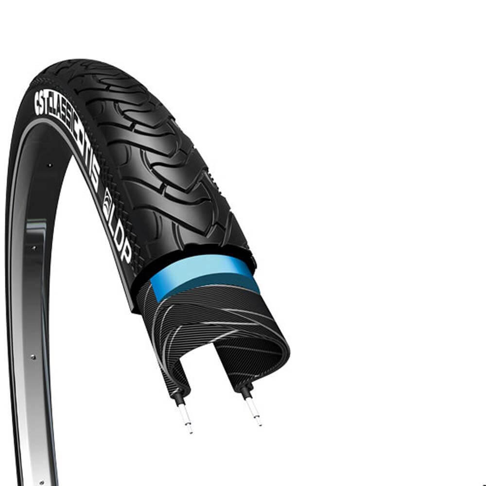 Opona Otis 28 X 1,75 Czarna Z Odblaskowymi Liniami