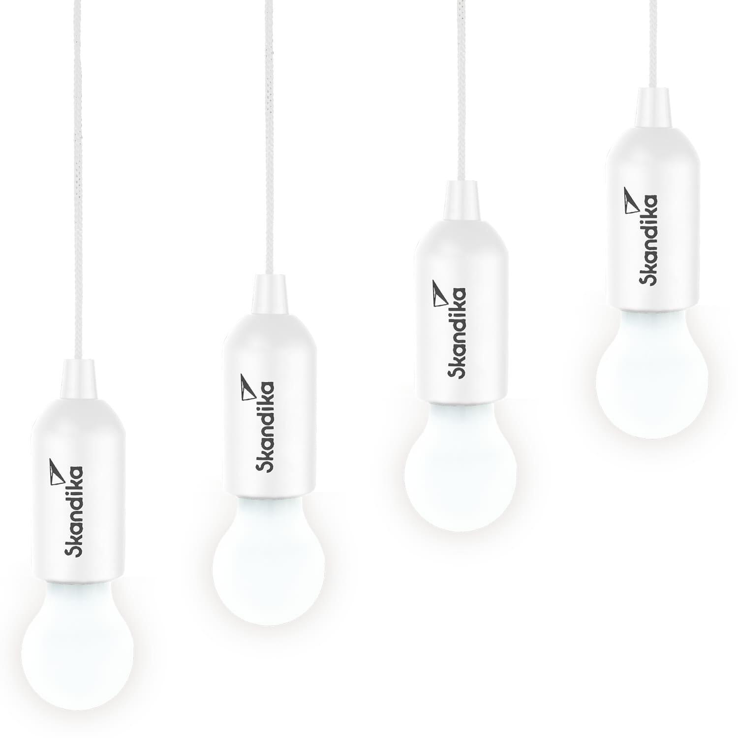Lampa kempingowa LED Narvik, 4 żarówki x 20 lumenów, na baterie