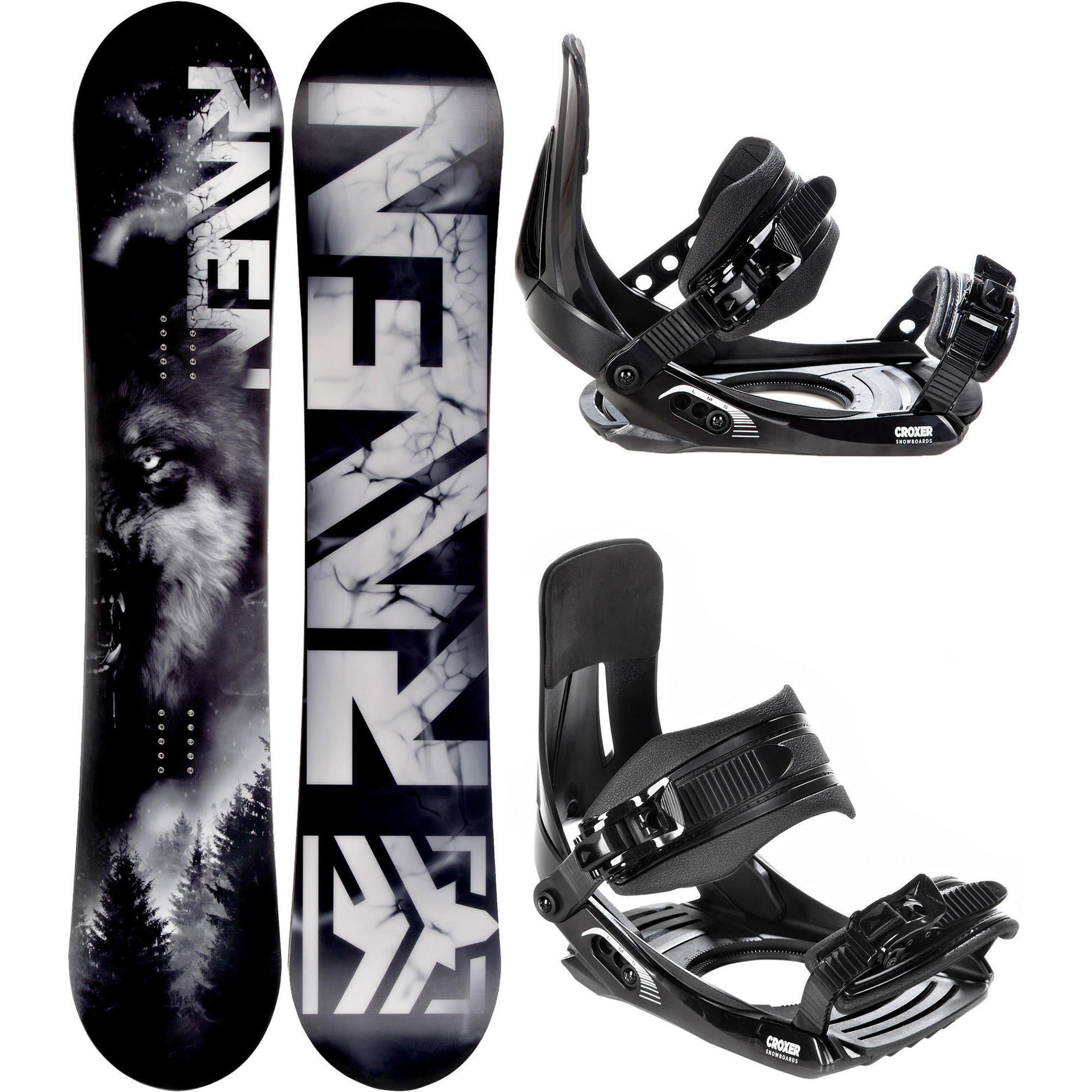 Zestaw Deska snowboardowa Raven Lupus + wiązania Croxer MP180