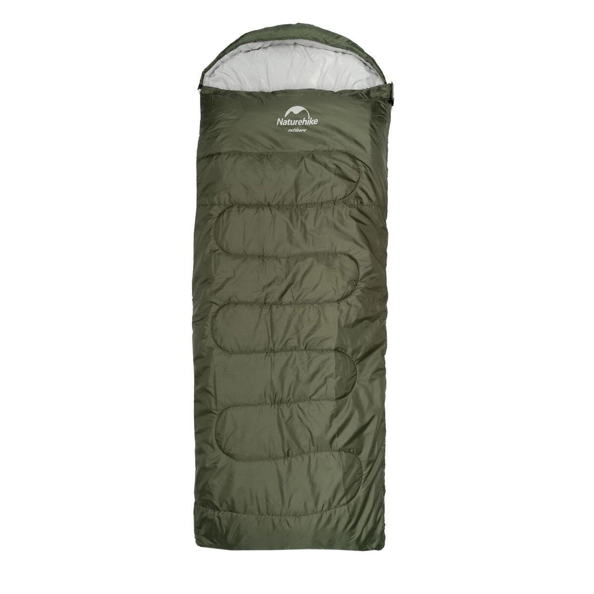 Śpiwór turystyczny Naturehike Y150L NH21MSD08 190x85cm zielony prawy