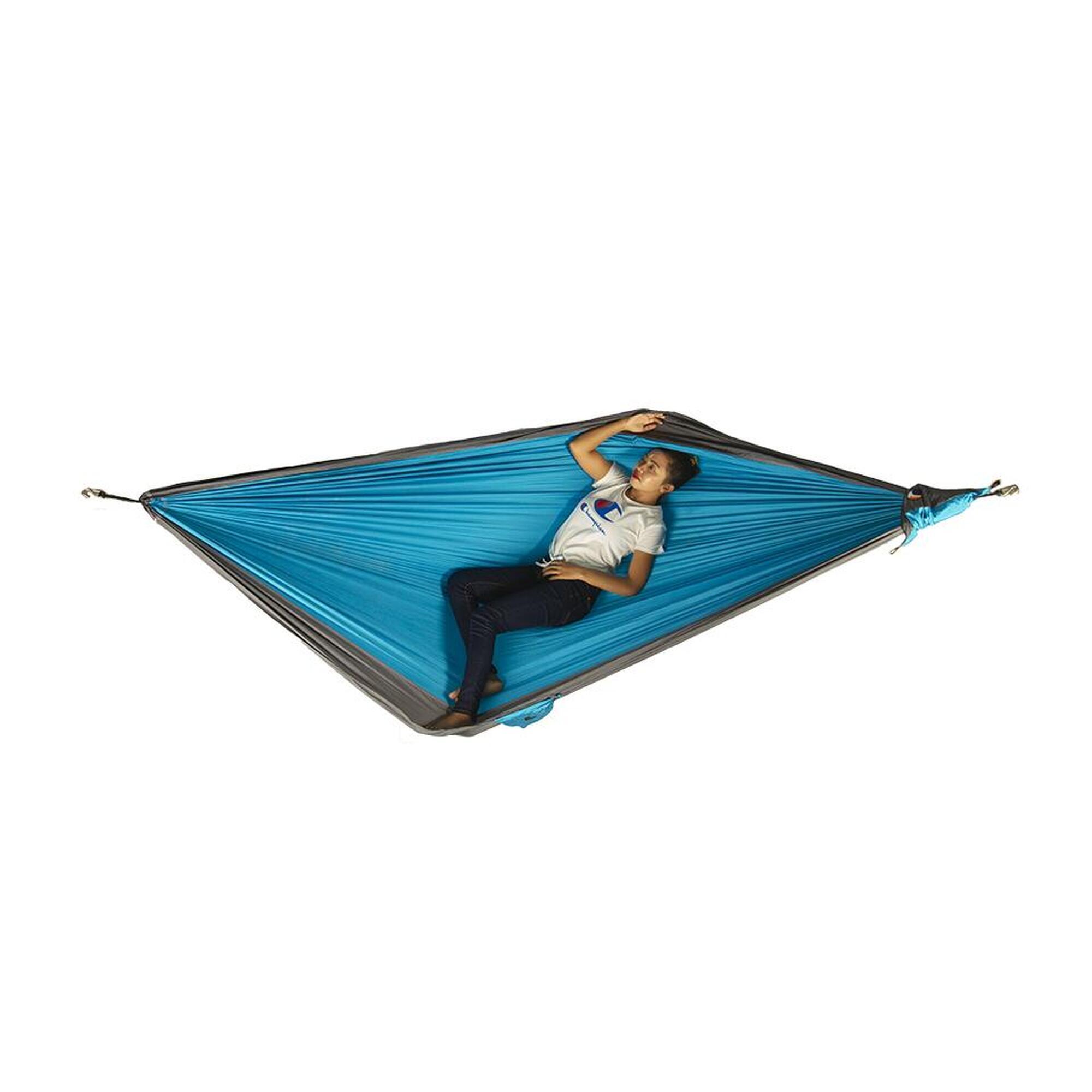 Hamak turystyczny Ticket To The Moon Hammock Double - aqua/dark grey