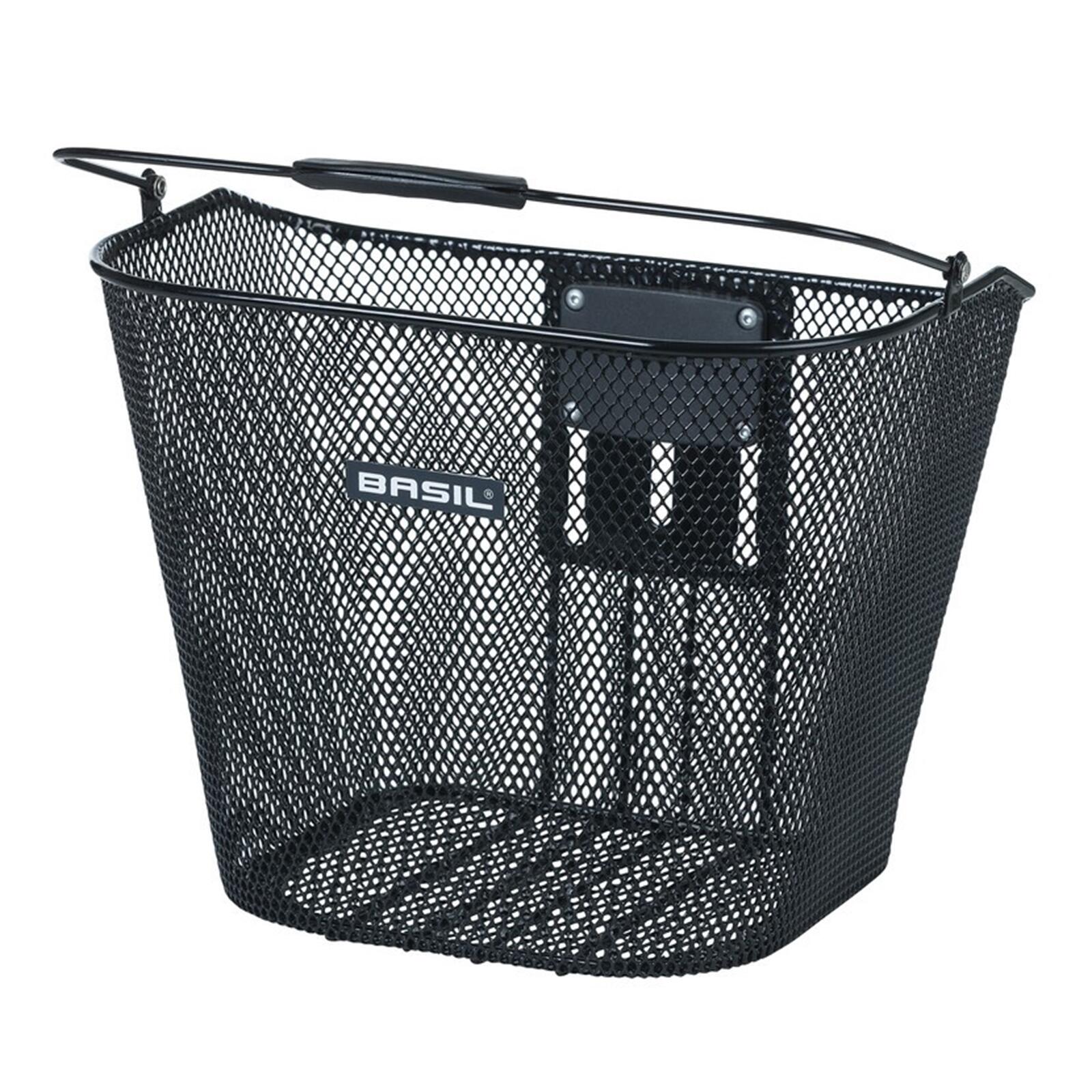 Koszyk Rowerowy Bremen Z Uchwytem Baseasy 26 X 35 X 29 Cm - Czarny