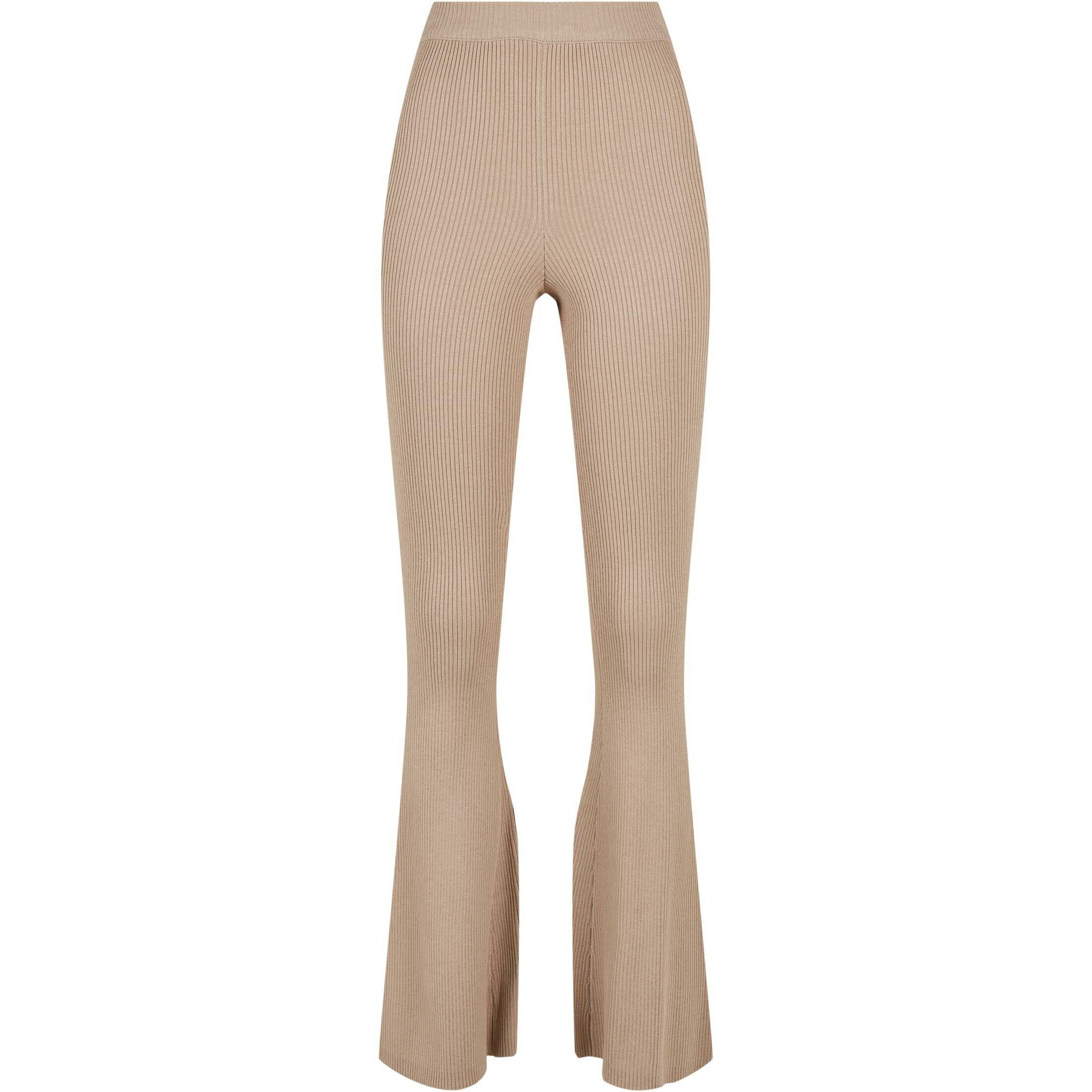 Legginsy damskie Urban Classics Rib Knit Bootcut