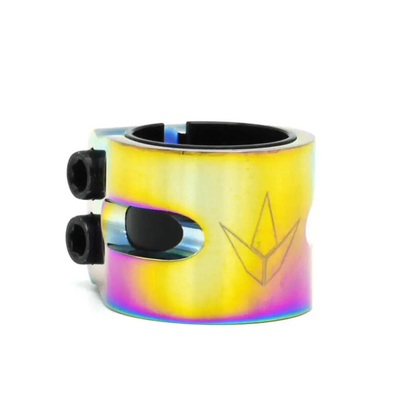 Zacisk tępy 2 śruby podwójne szczeliny - kolor - plama oleju