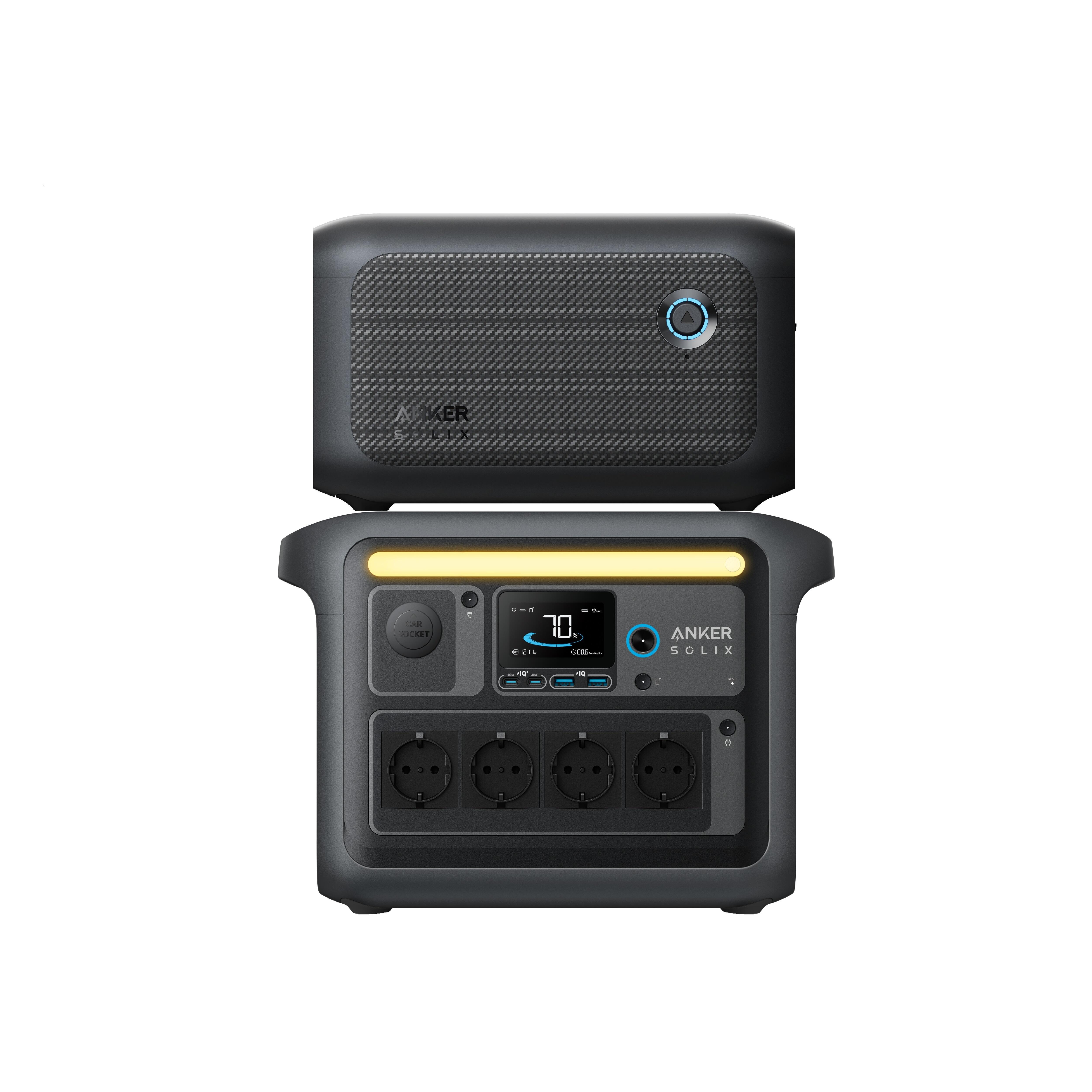 Zestaw stacja zasilania Anker SOLIX C1000X z BP1000, 2112 Wh, 1800 W