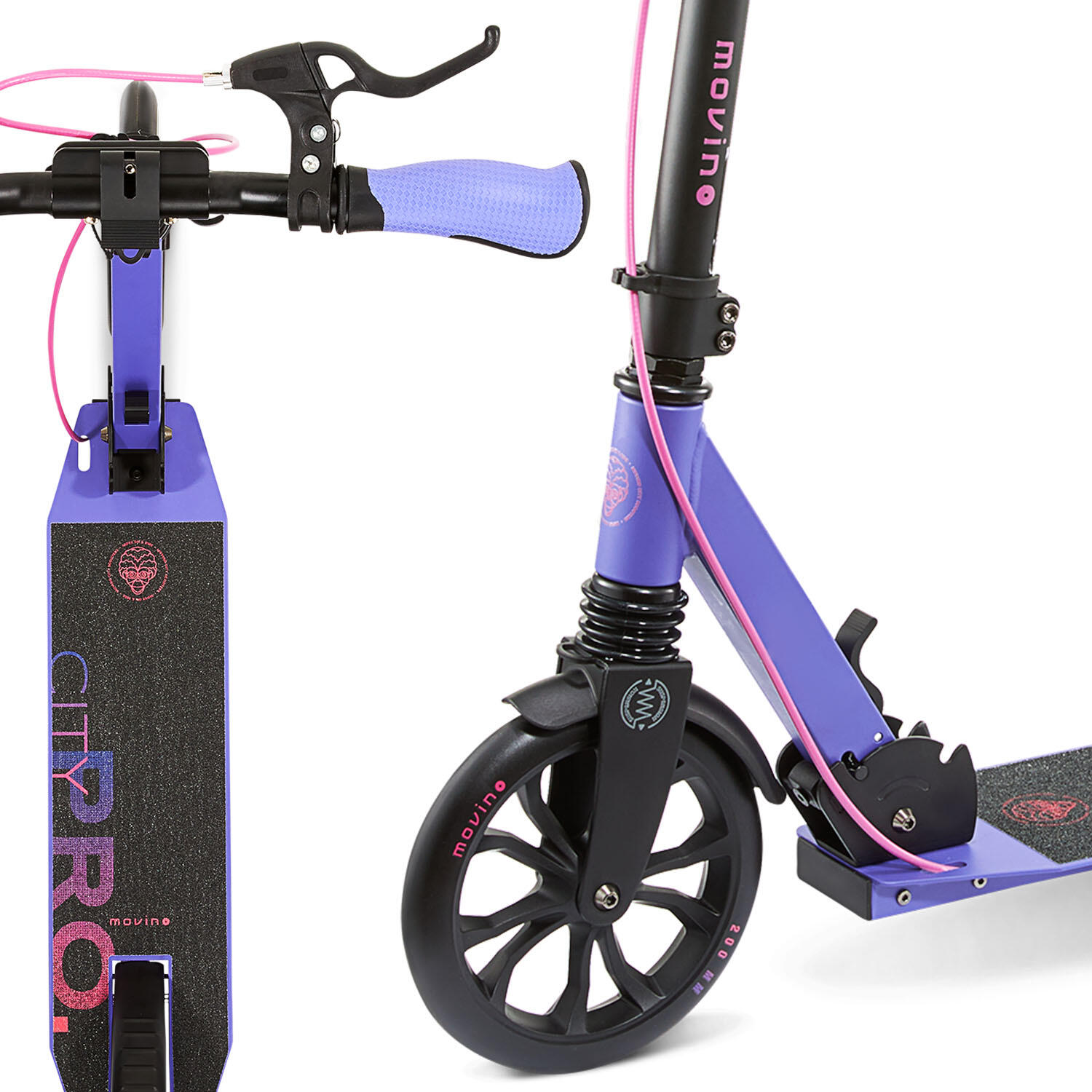 Hulajnoga miejska dla dzieci, nastolatków i dorosłych Movino City Pro