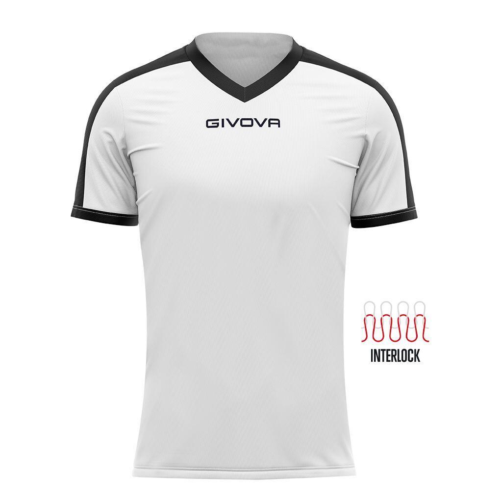 Givova Sport T-shirt Czarno-Biały 3XL - Oddychający i Trwały
