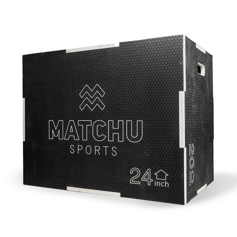 Drewniana skrzynka do plyometrii 20x24x30 cali