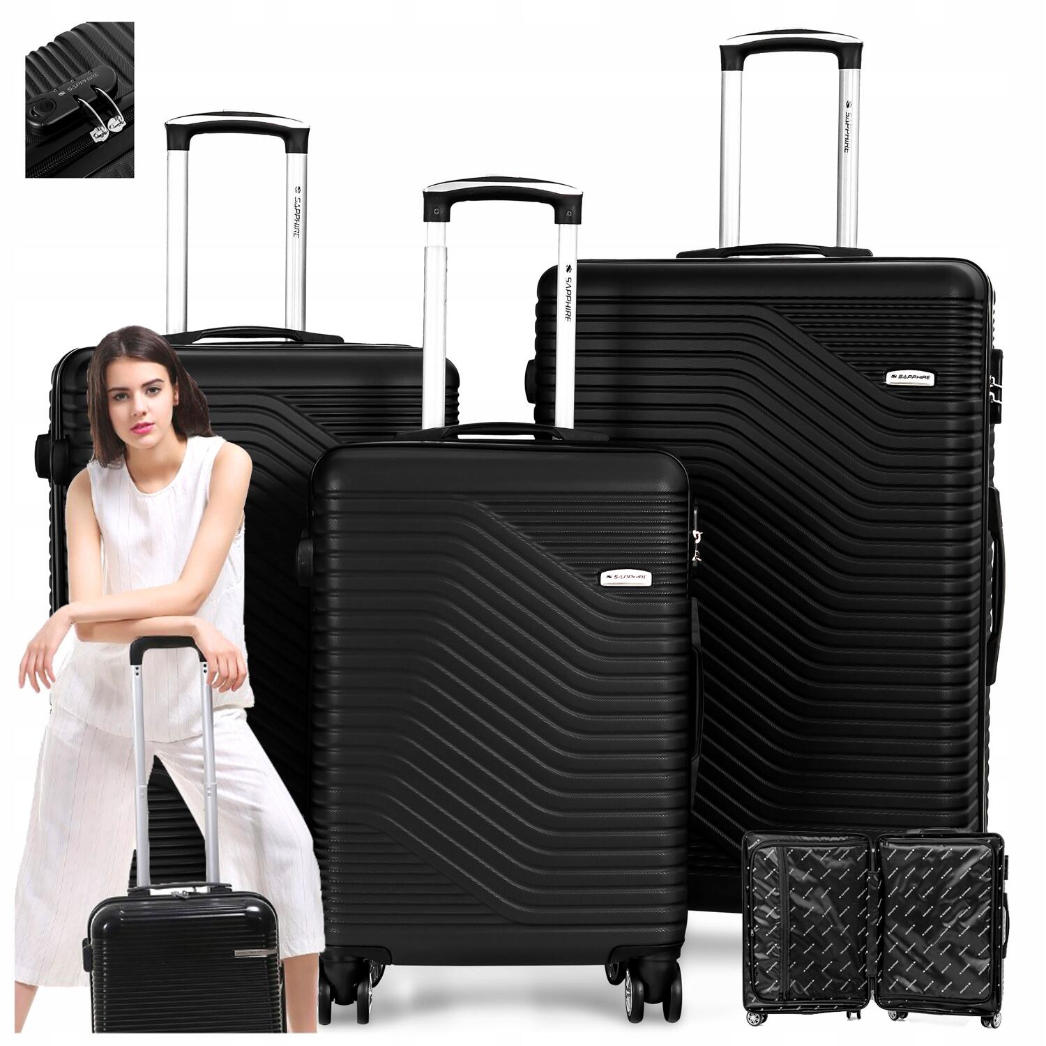 Zestaw walizek podróżnych 3w1 Sapphire ST-140