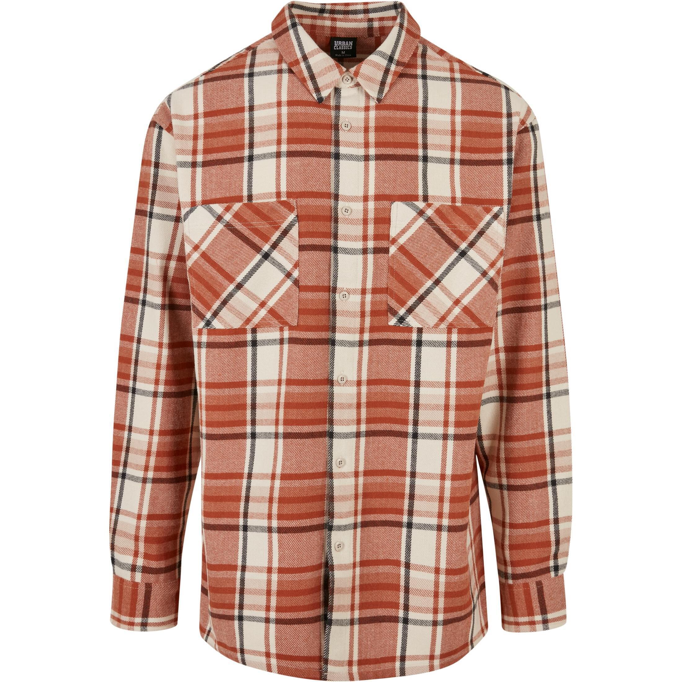 Oversized check shirt Urban Classics Leaves