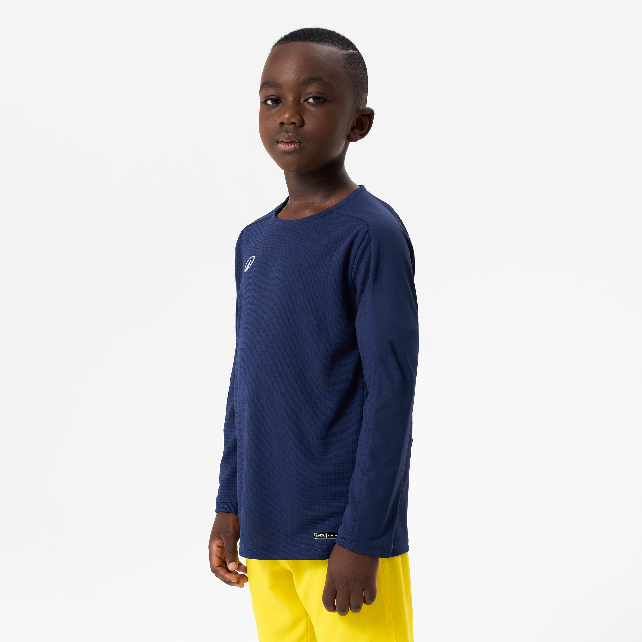Koszulka piłkarska z długim rękawem dla dzieci Kipsta Viralto Club