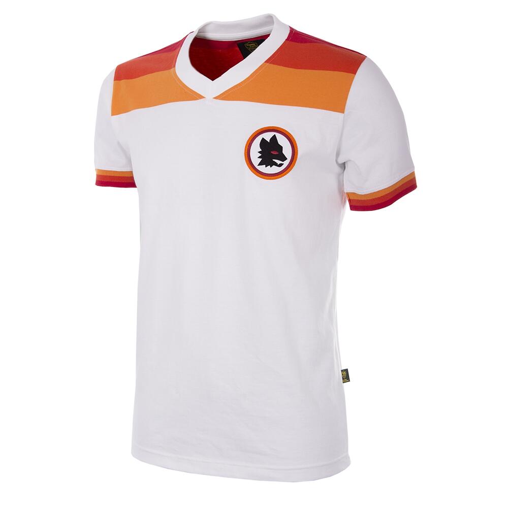 Koszulka retro piłkarska dla dorosłych - AS Roma 1978-79 Wyjazdowa - Biała