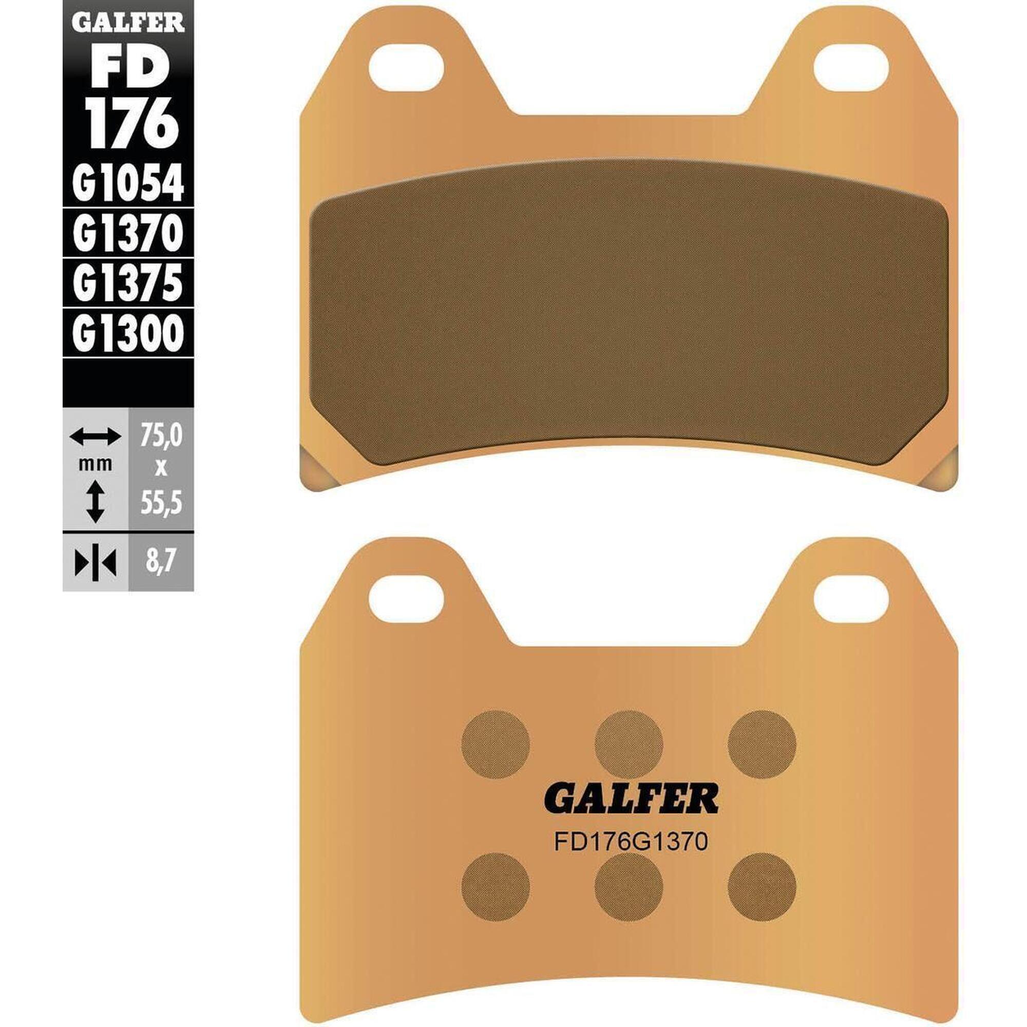 Klocki hamulcowe Galfer FD176 G1370 z metalu sinterowanego