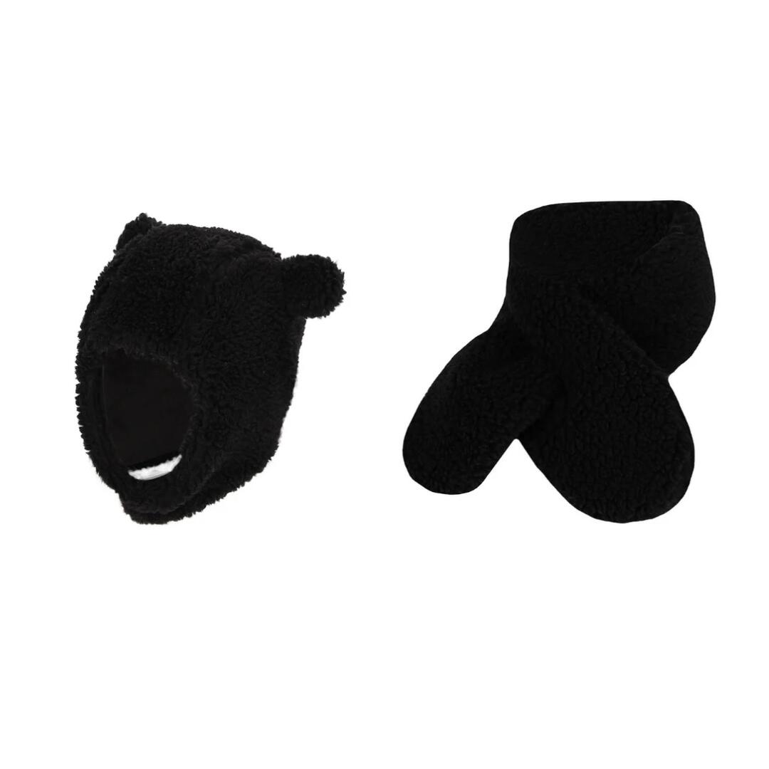 Szalik i czapka dla niemowląt - Zestaw - Wełna pluszowa