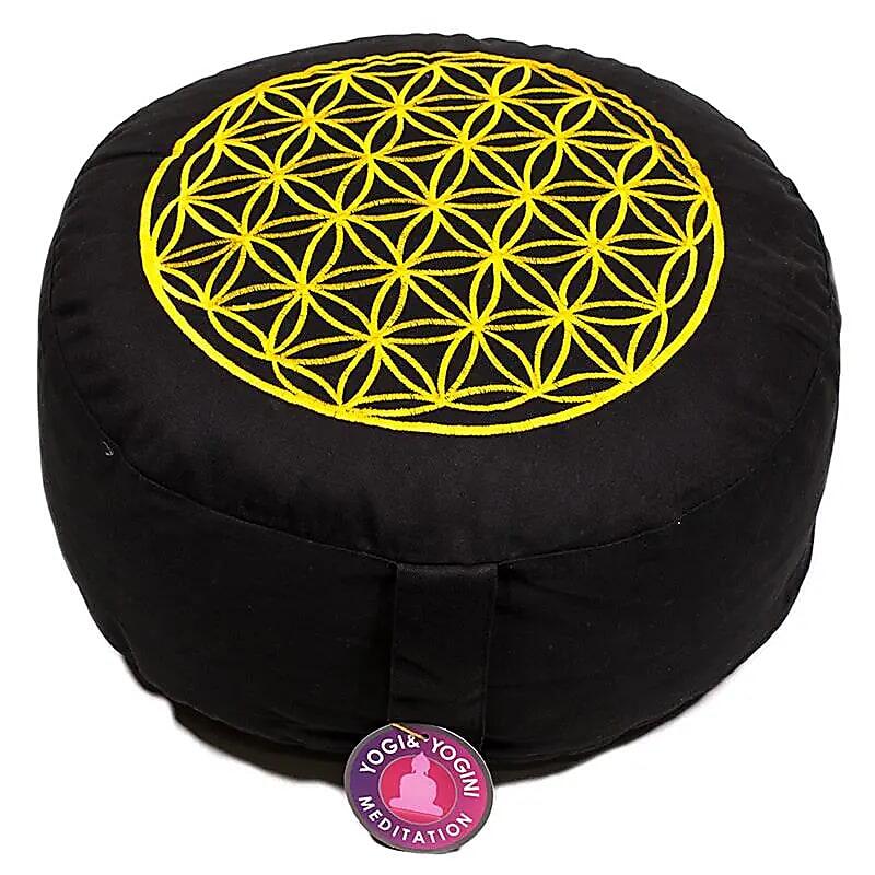 Poduszka do medytacji z bawełny - kwiat życia