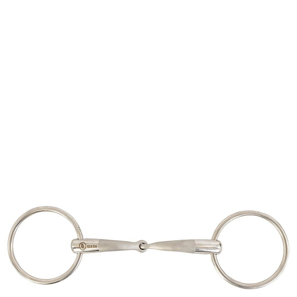 Mors 2 pierścienie proste BR Equitationisure dla konia BR Equitation Satin Sense