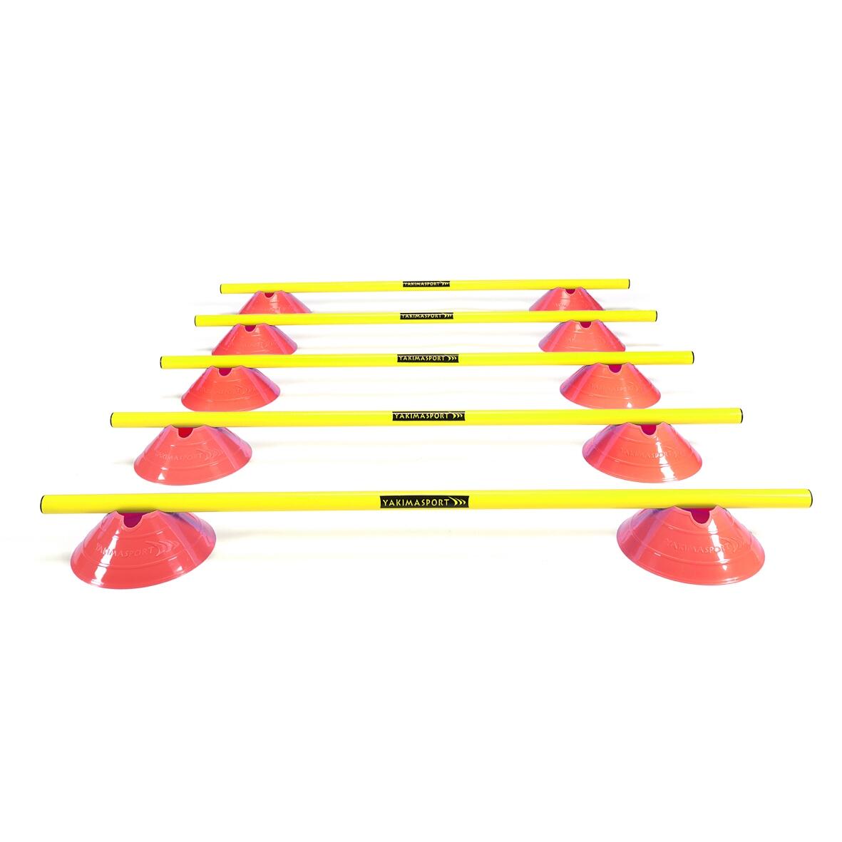 Wysepki z tyczkami Yakimasport zestaw wysepki + laski