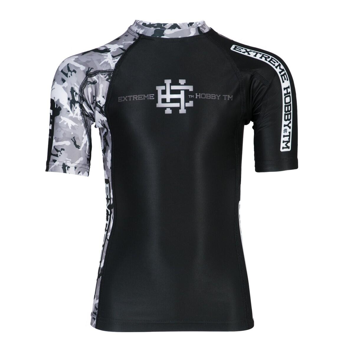 Rashguard dla dzieci do MMA z krótkim rękawem EXTREME HOBBY COMBAT GAME