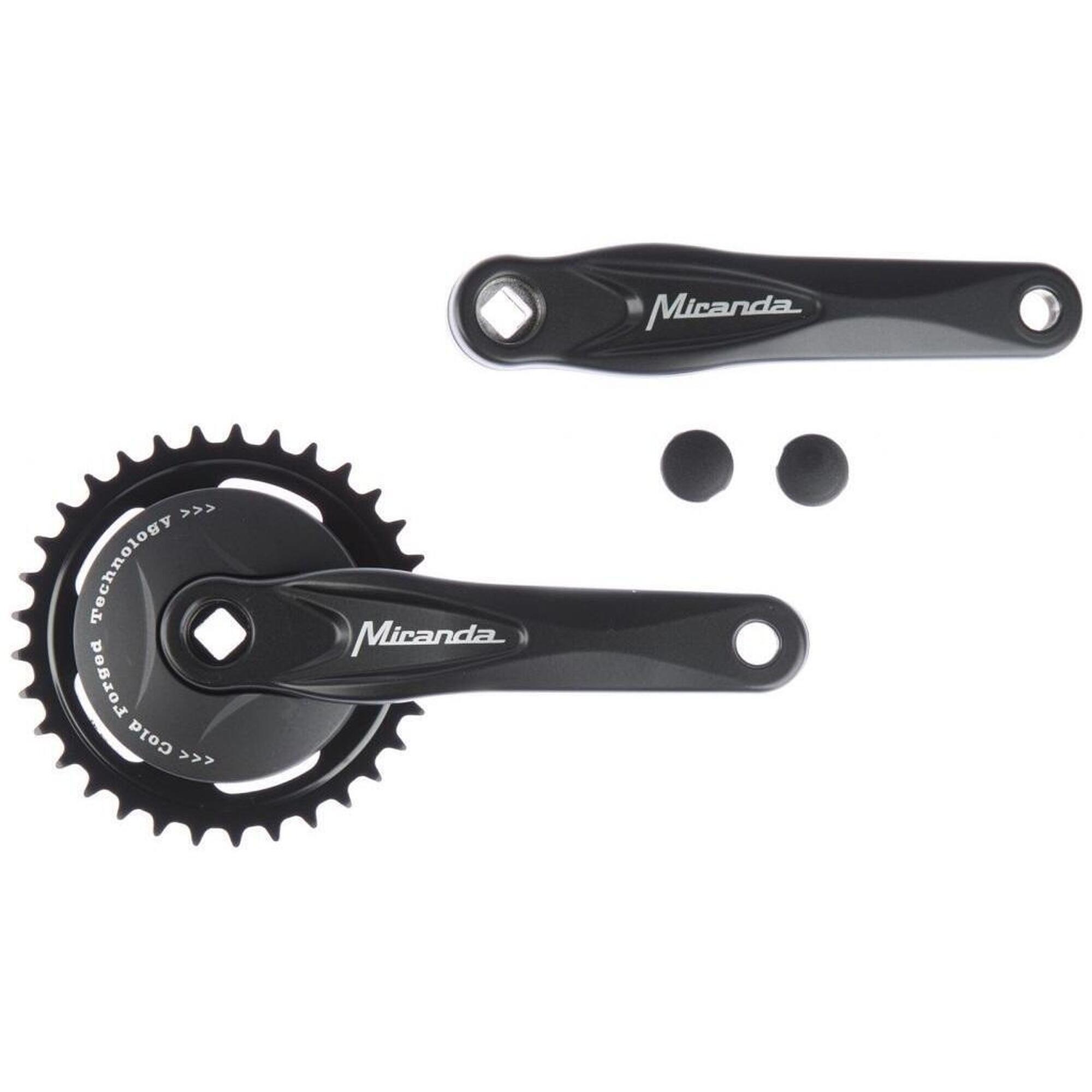 Mechanizm Korbowy 38T Srebrny Mdl. Gazela Alu+Dysk 91Mm