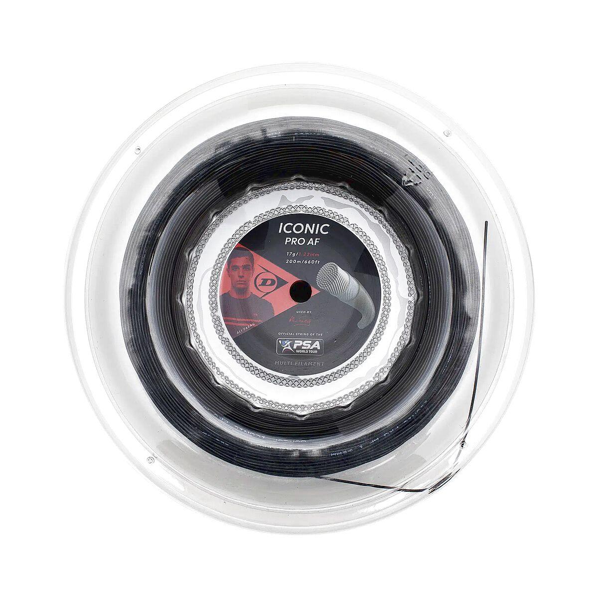 Naciąg do squasha Dunlop Iconic Pro AF 1,22 mm 200 m