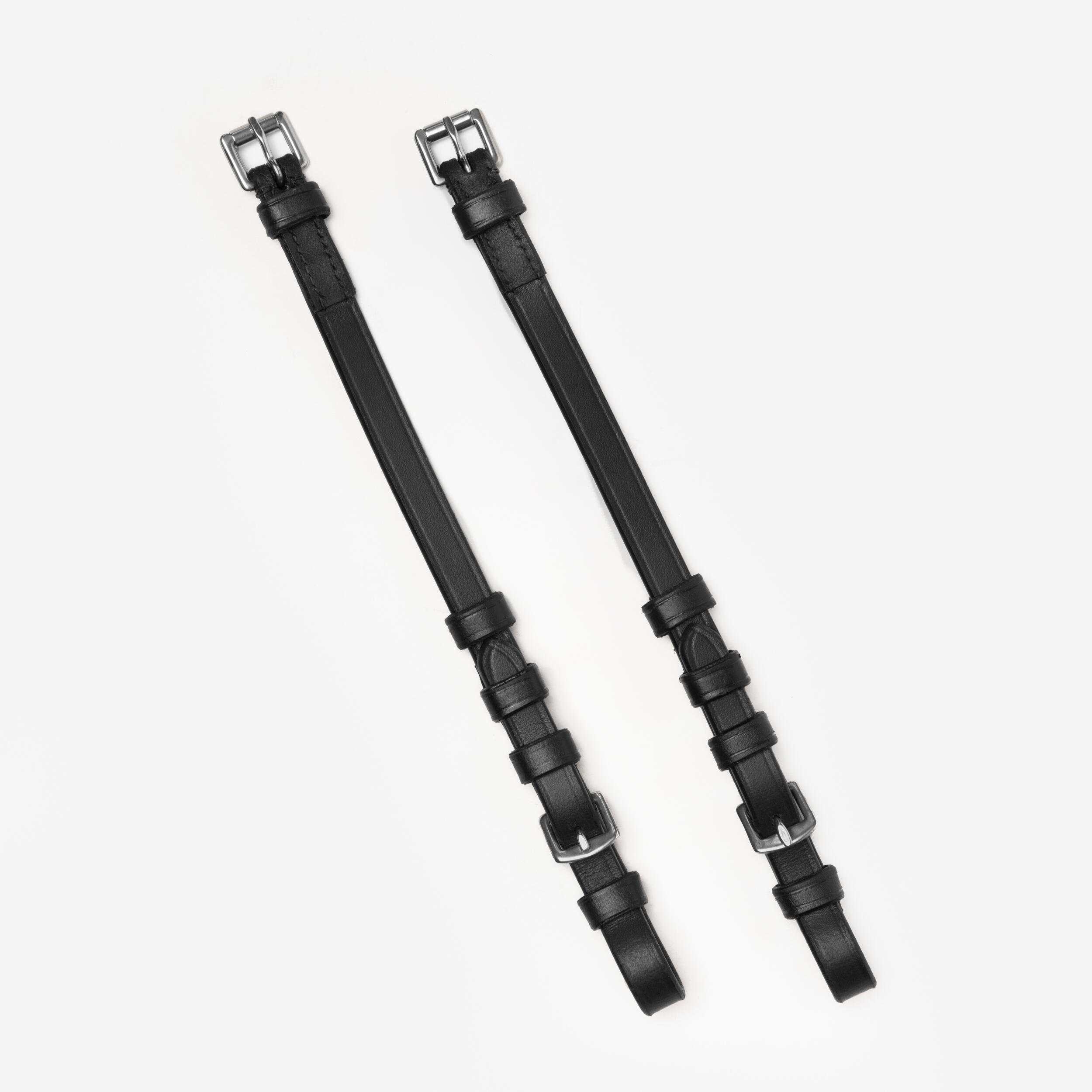 Paski policzkowe do ogłowia dla konia i kuca model 580 i 900 czarne