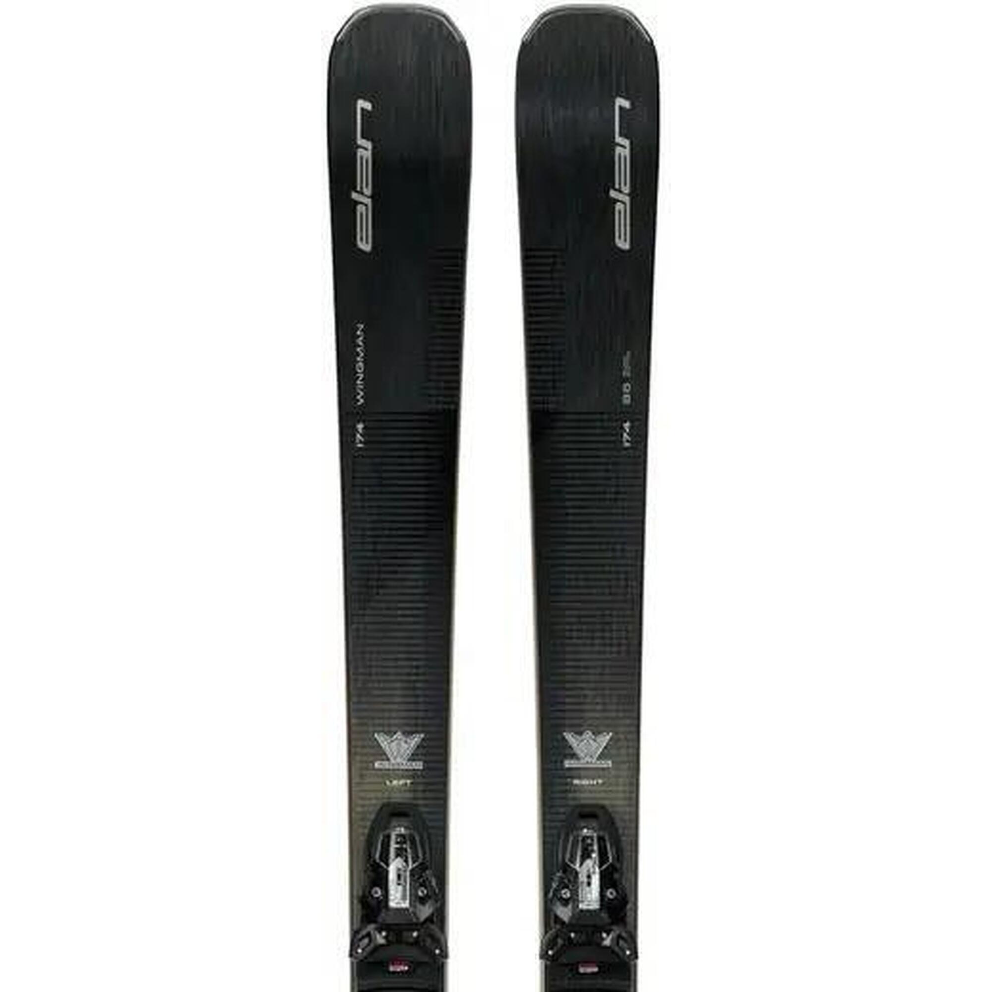 Sporty zimowe Allmountain Elan Wingman 86 Czarny Edition + EMX 12 Narty All M...