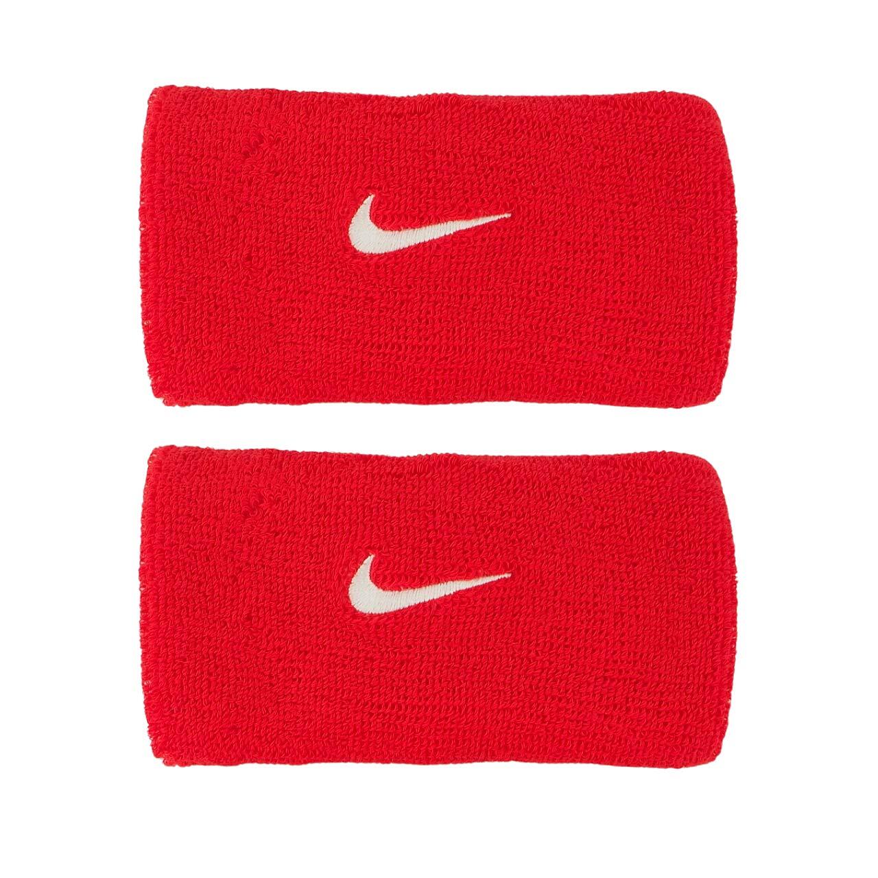 Frotki na rękę Nike Swoosh Wristbands 2 szt. czerwone N1012406610OS