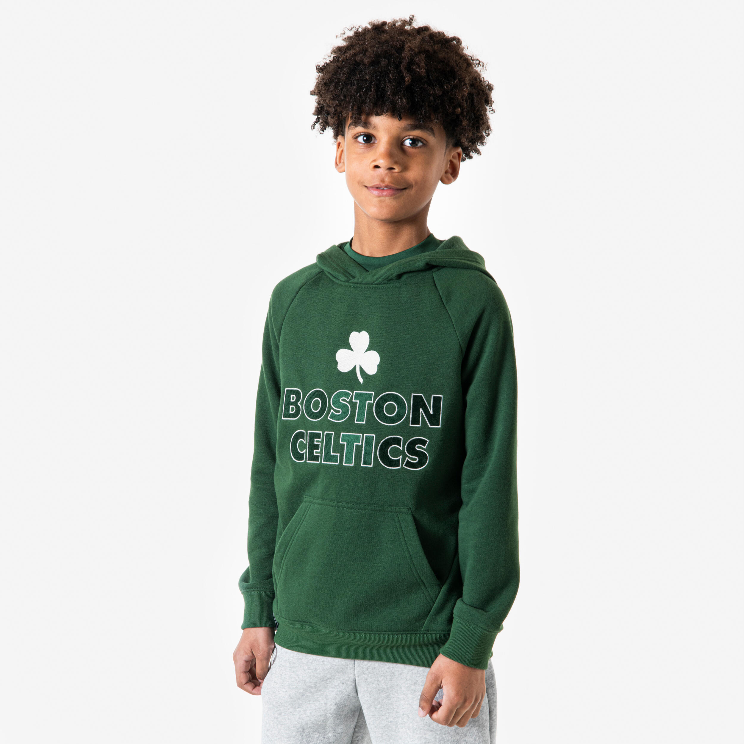 Bluza z kapturem do koszykówki dla dzieci Tarmak NBA900 Boston Celtics