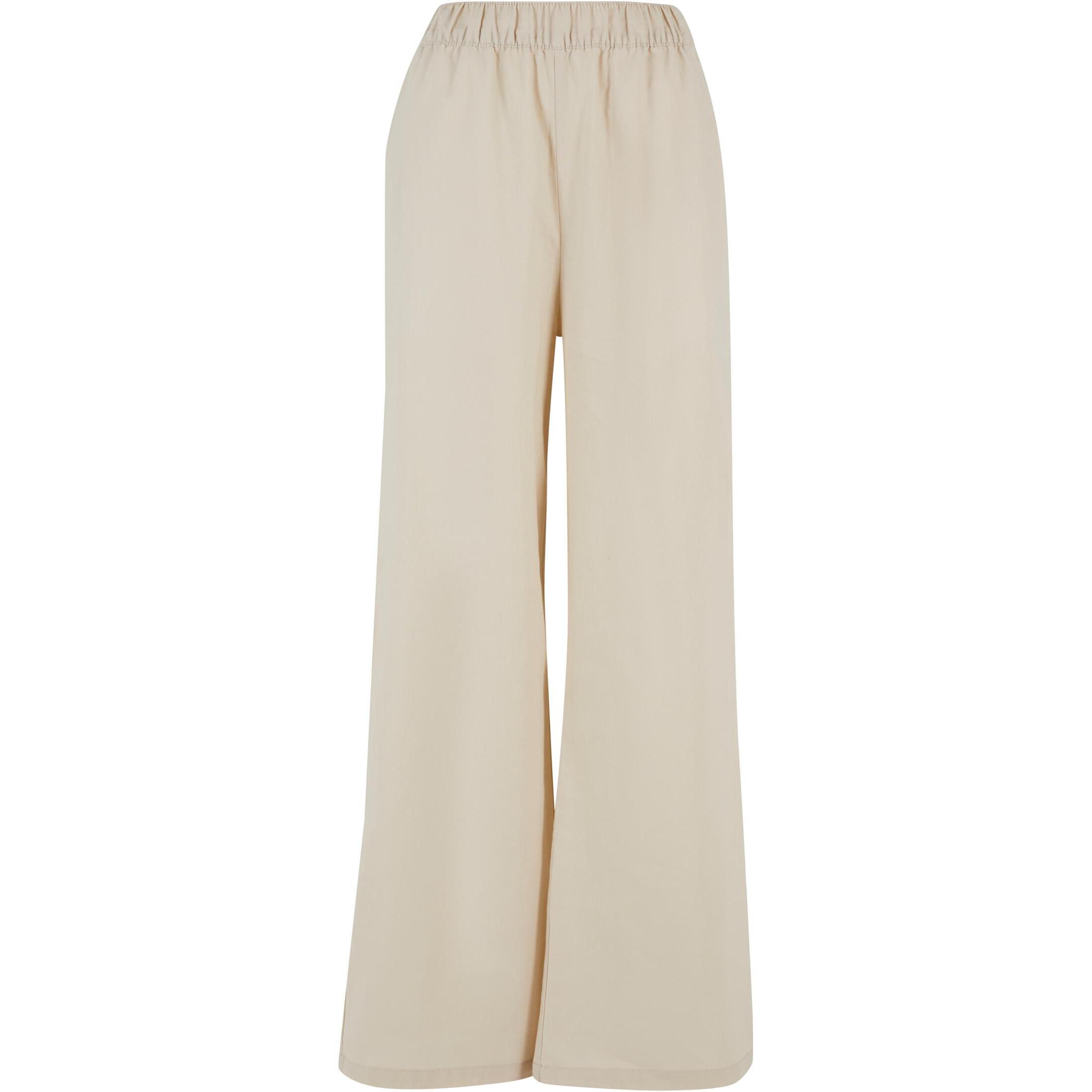 Spodnie z mieszanki lnu dla kobiet Urban Classics Wide