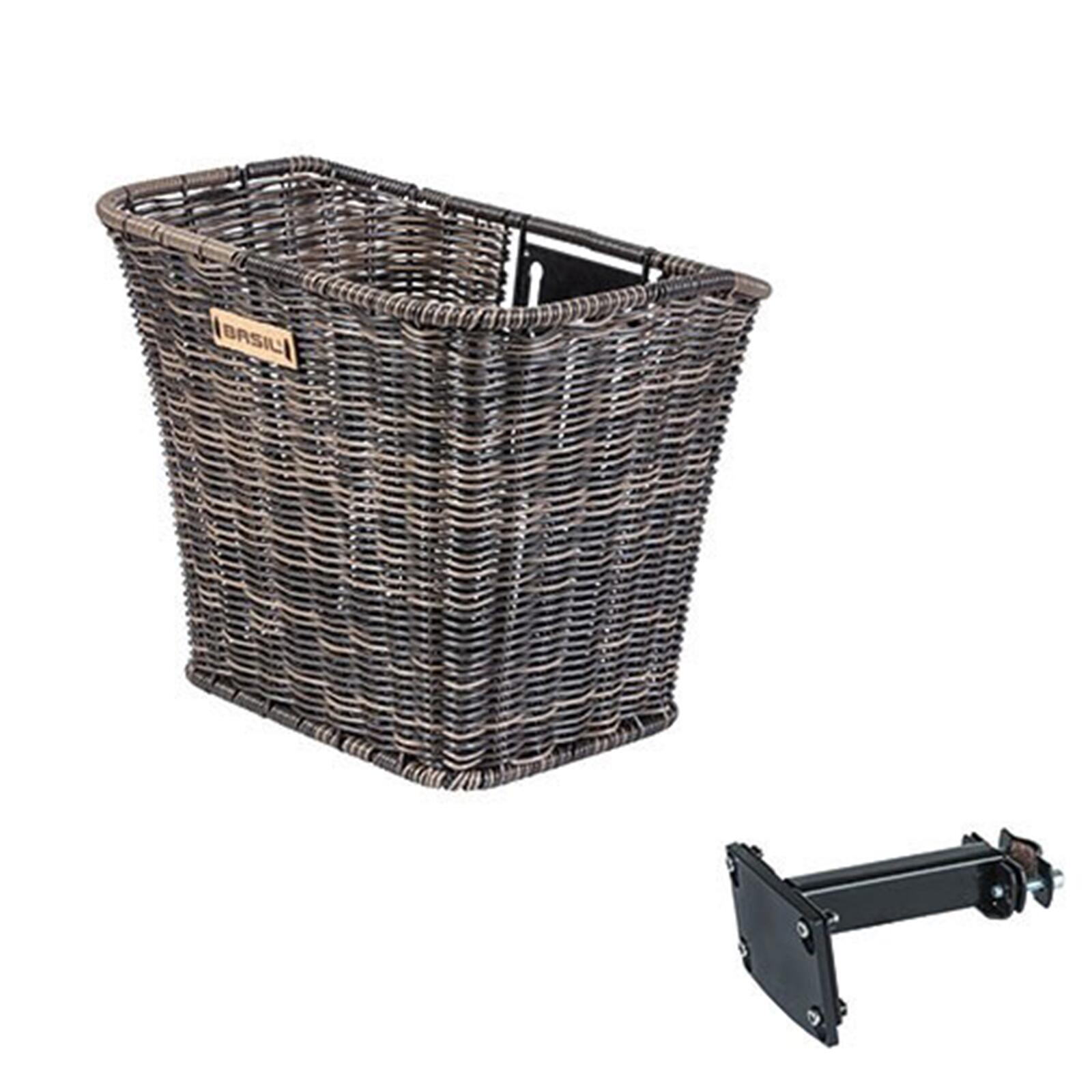 Kosz Rowerowy Bremen Rattan Look Z Uchwytem Na Mostek Fm 27 X 35 X 29 Cm