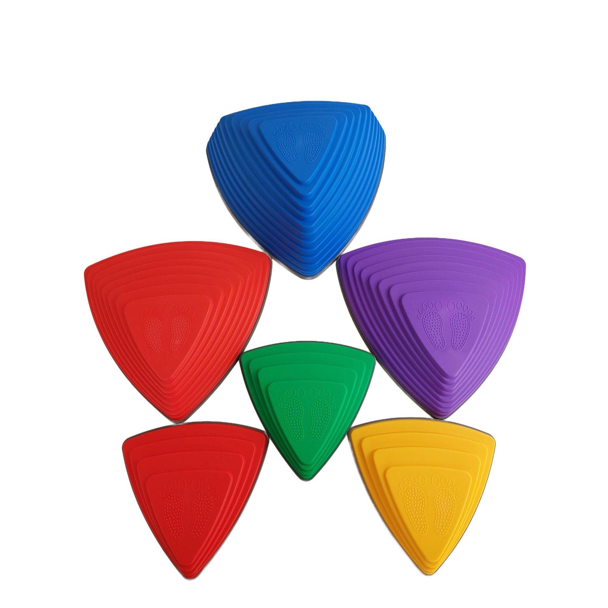 Ścieżka sensoryczna kamienie rzeczne Trójkąt 6 szt