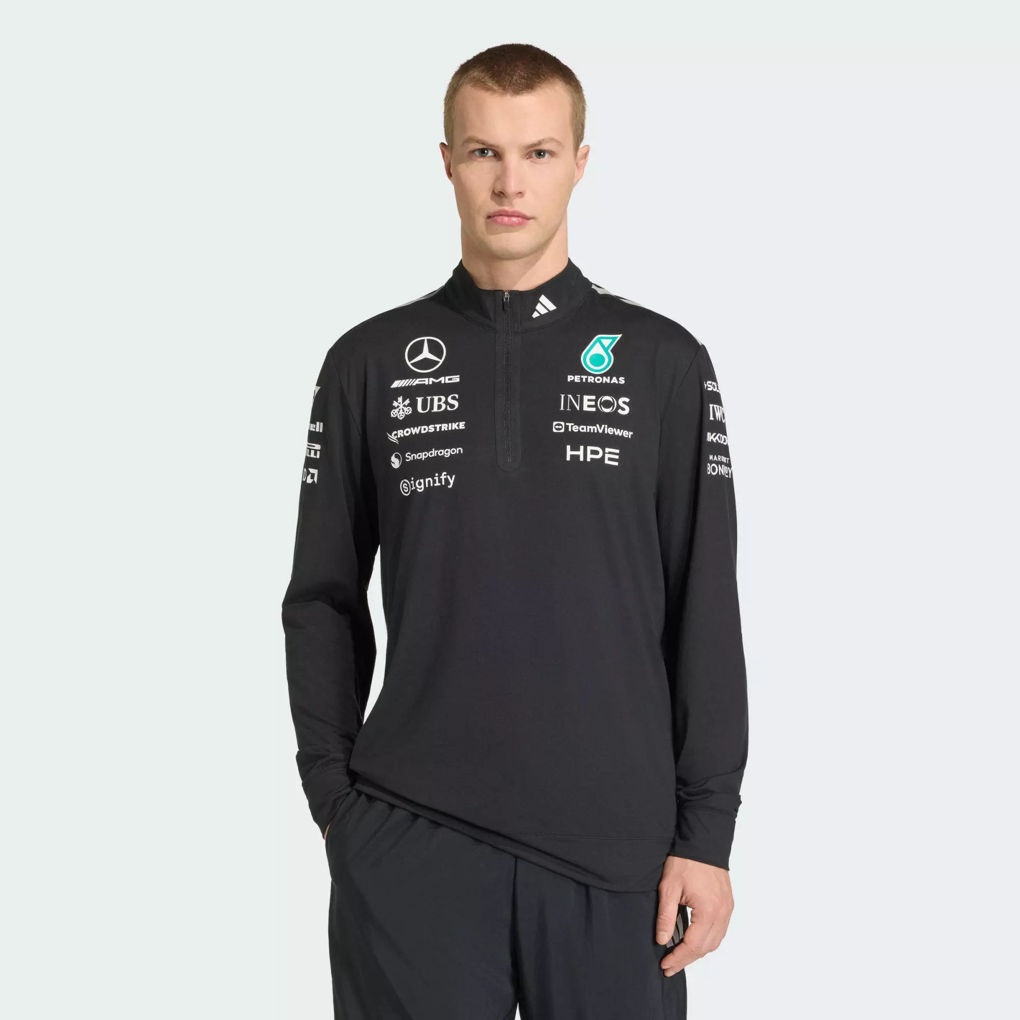 Bluza MERCEDES - AMG PETRONAS FORMULA 1 TEAM ENGINEERS QUARTER ZIP