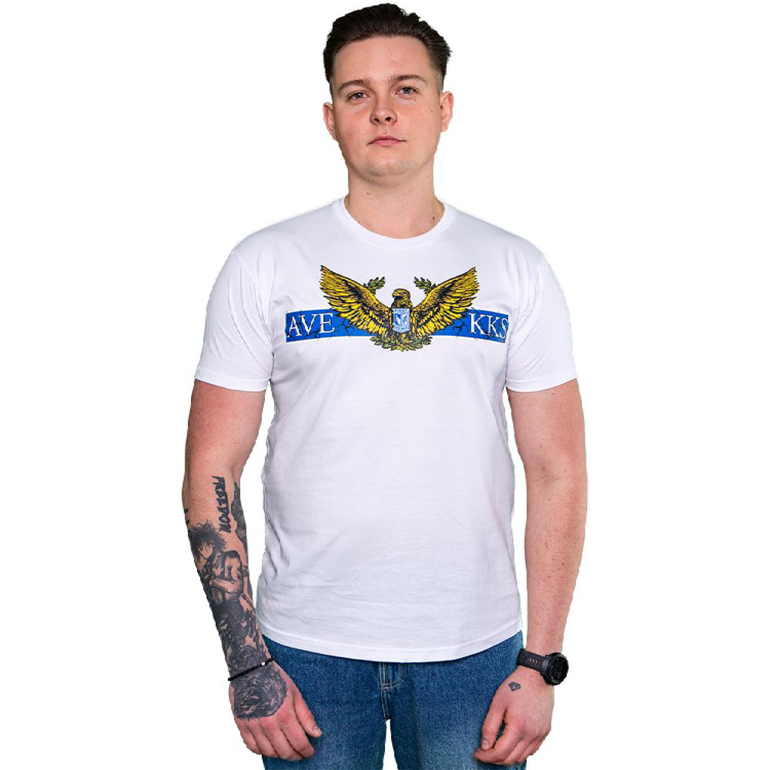 Koszulka Lech Poznań biała "AVE KKS"